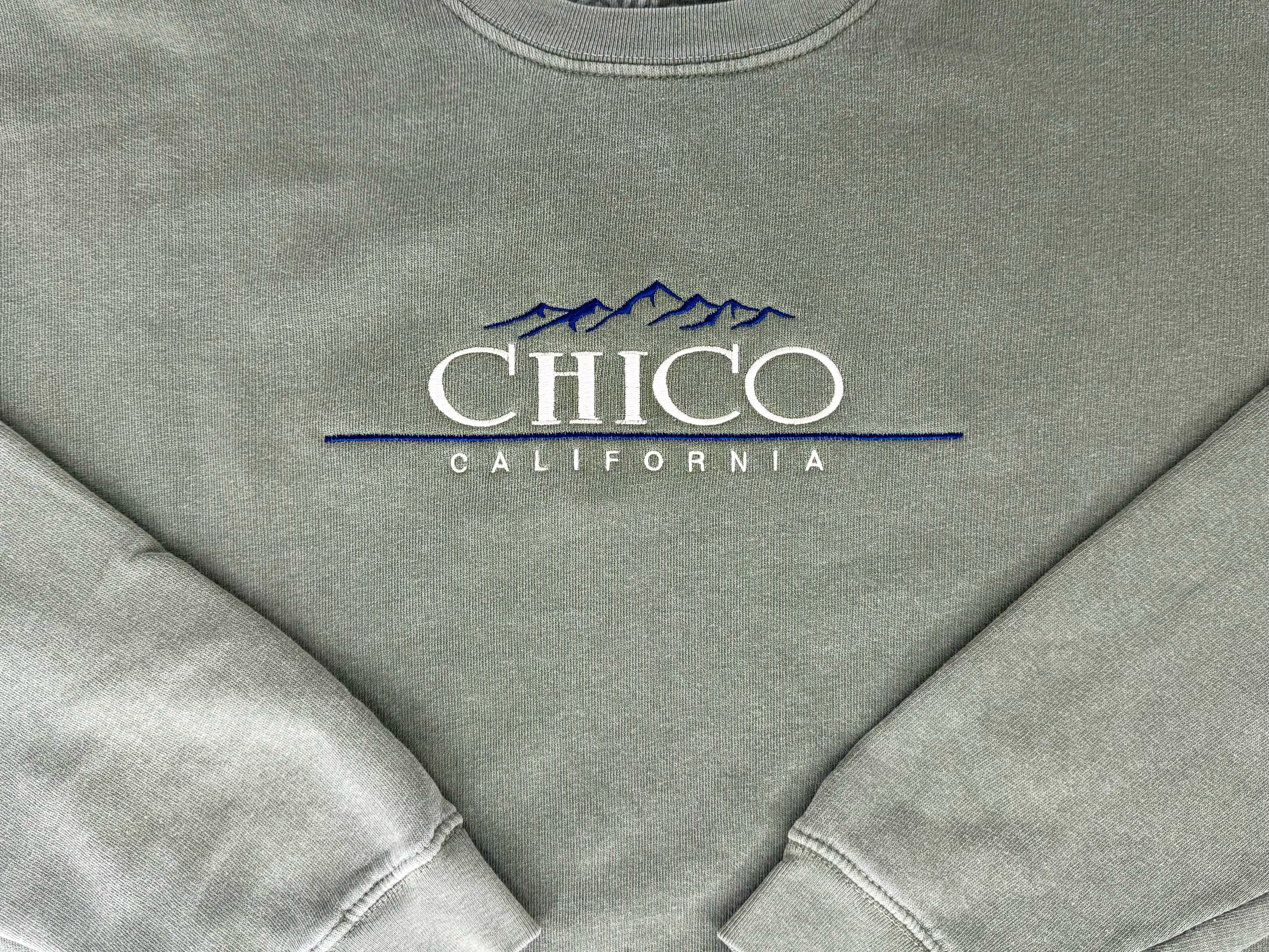 Classic Font Mountian Crew Neck Chico Sweatshirt