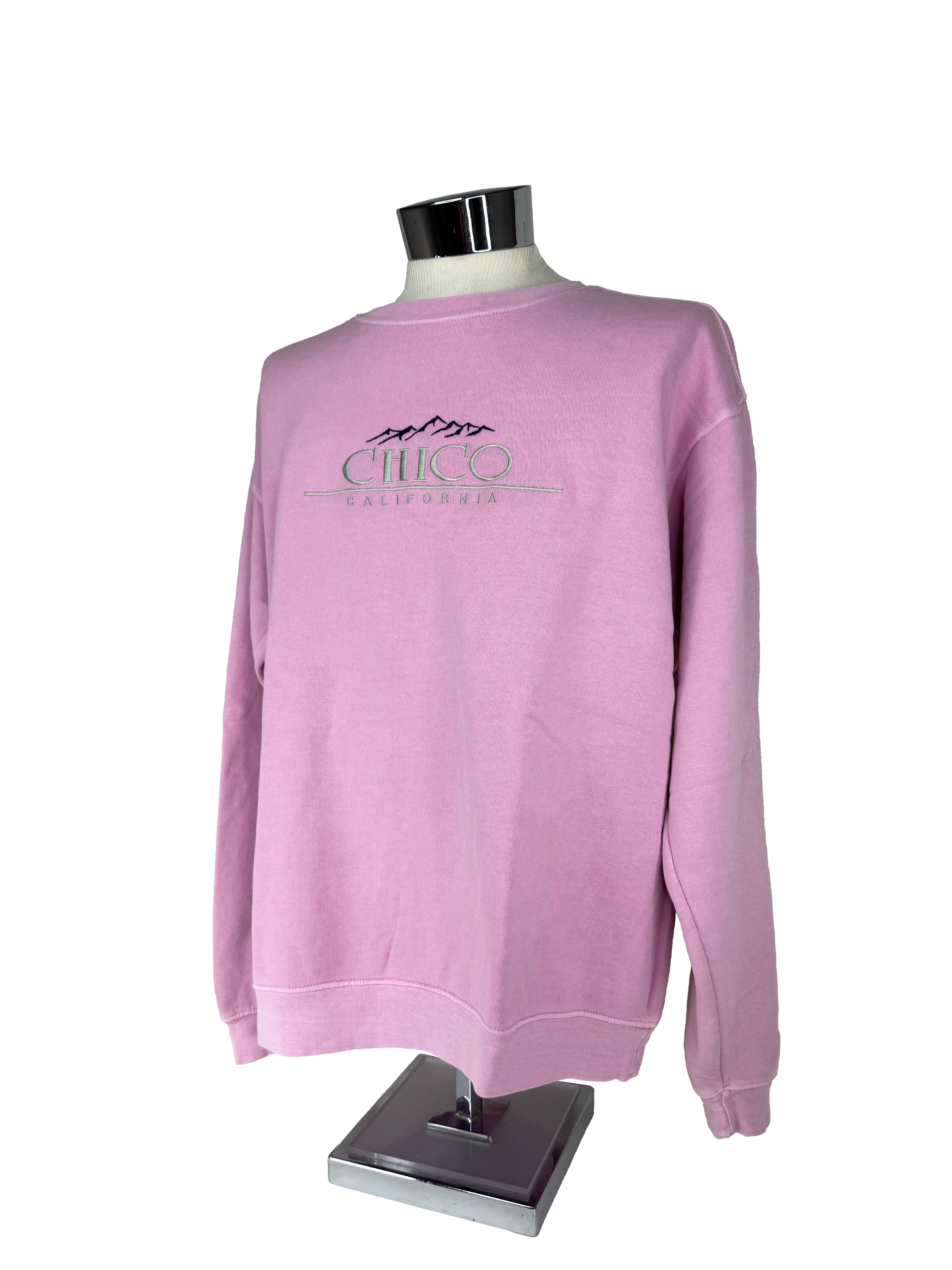 Classic Font Mountian Crew Neck Chico Sweatshirt Pink Lemonade S 72100927