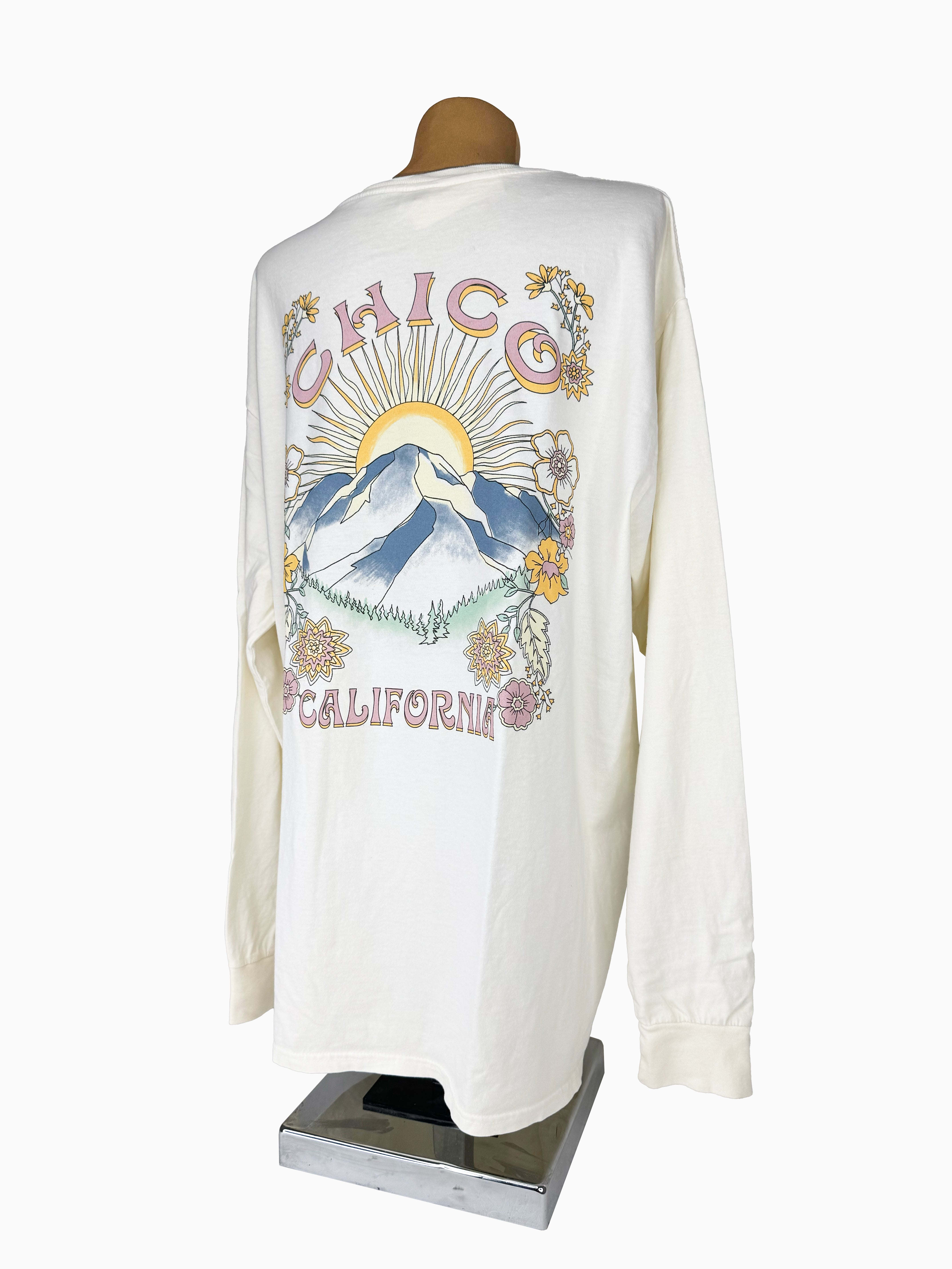 Torulose Long Sleeve 100% Cotton Chico T-Shirt Ivory S 53431103