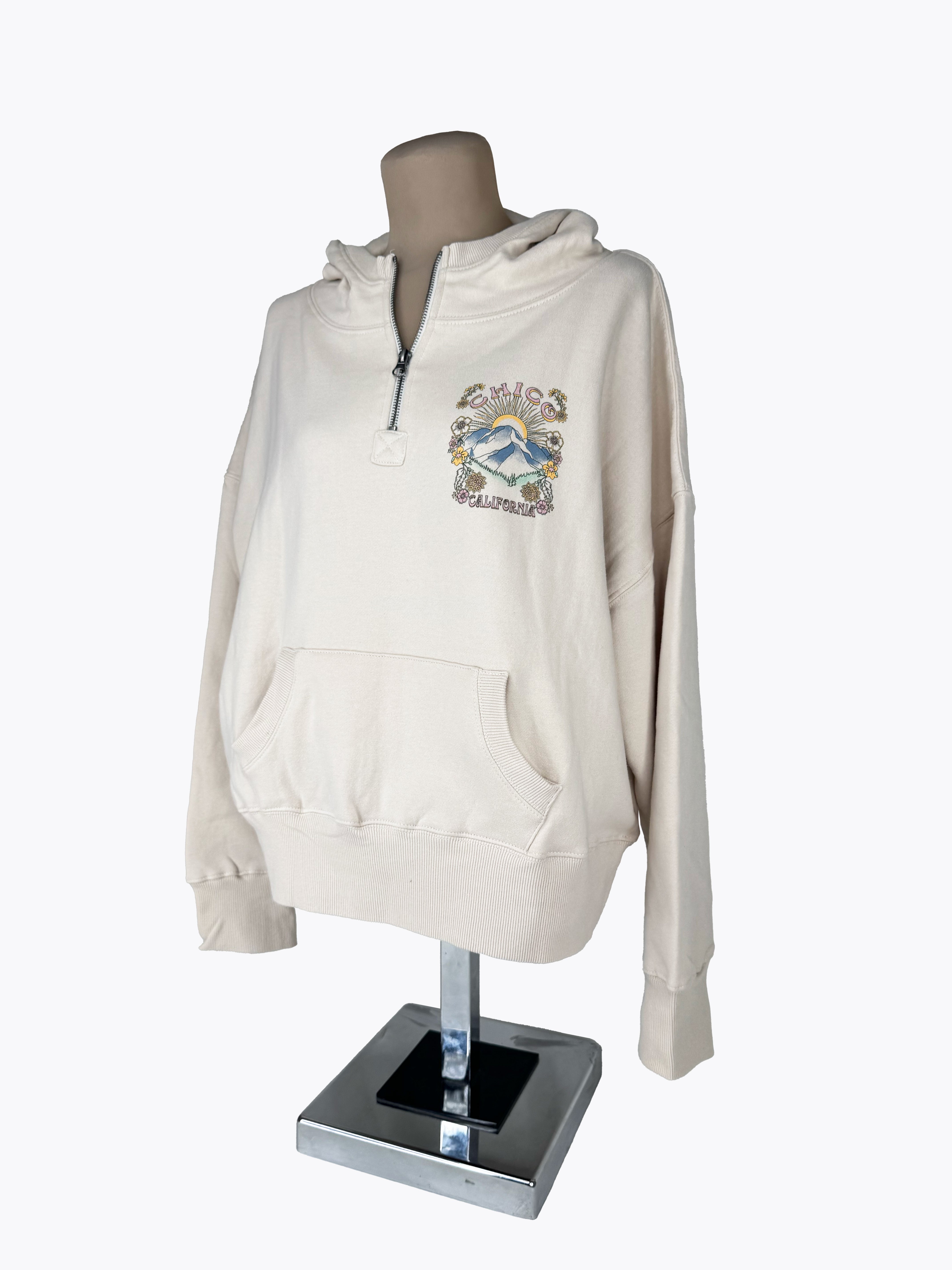 Torulose Quarter Zip Chico Hoodie Sweatshirt