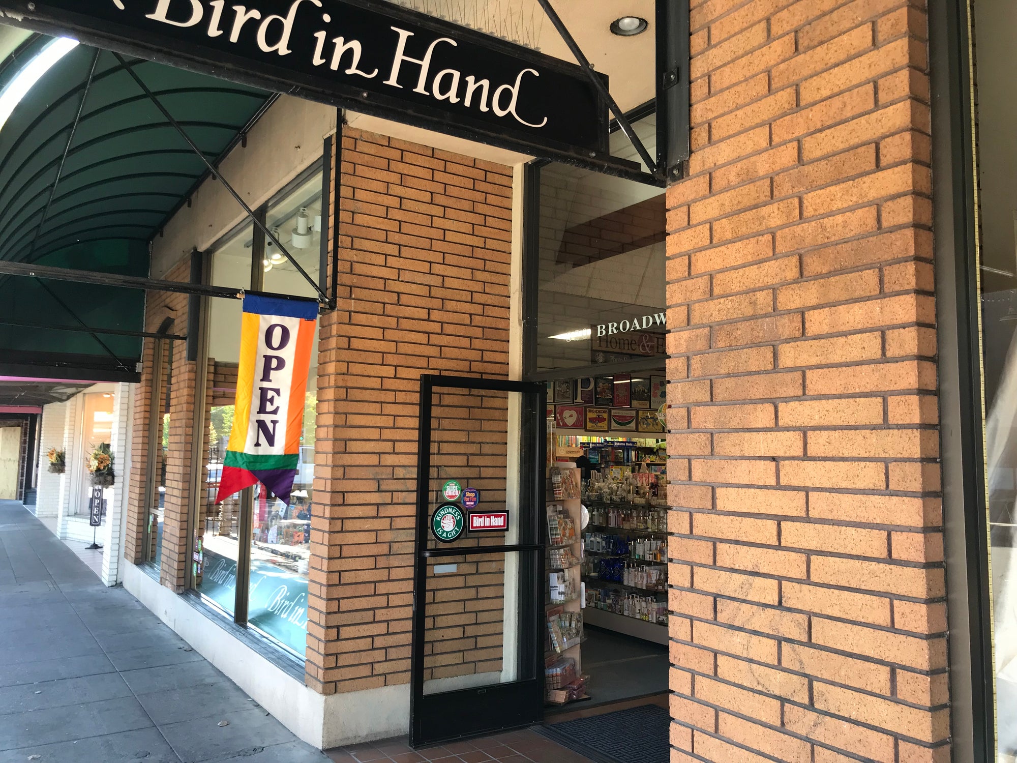 Bird in Hand front door