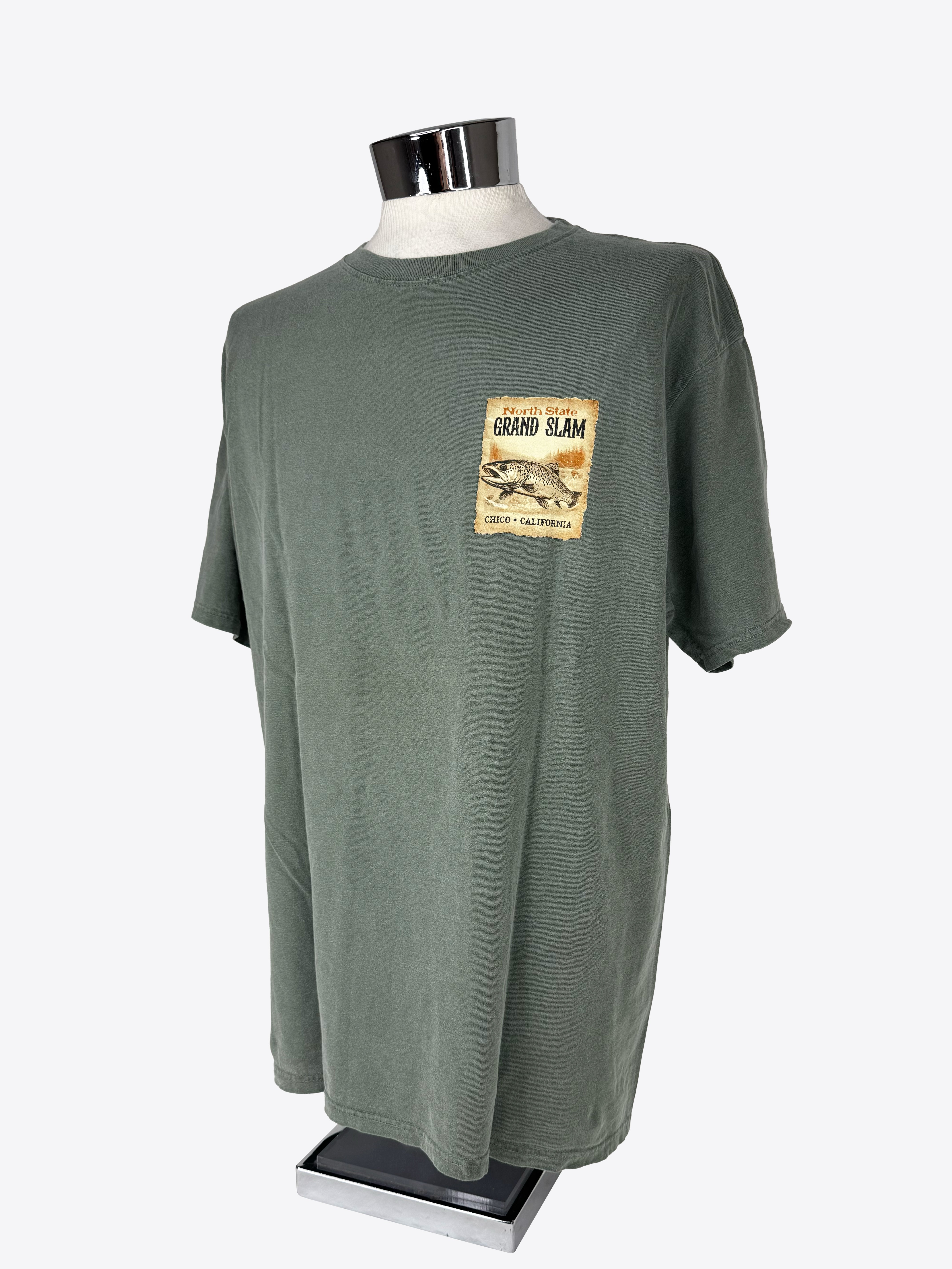 Outlawed Trout Short Sleeve Chico T-Shirt Olive S 85147455