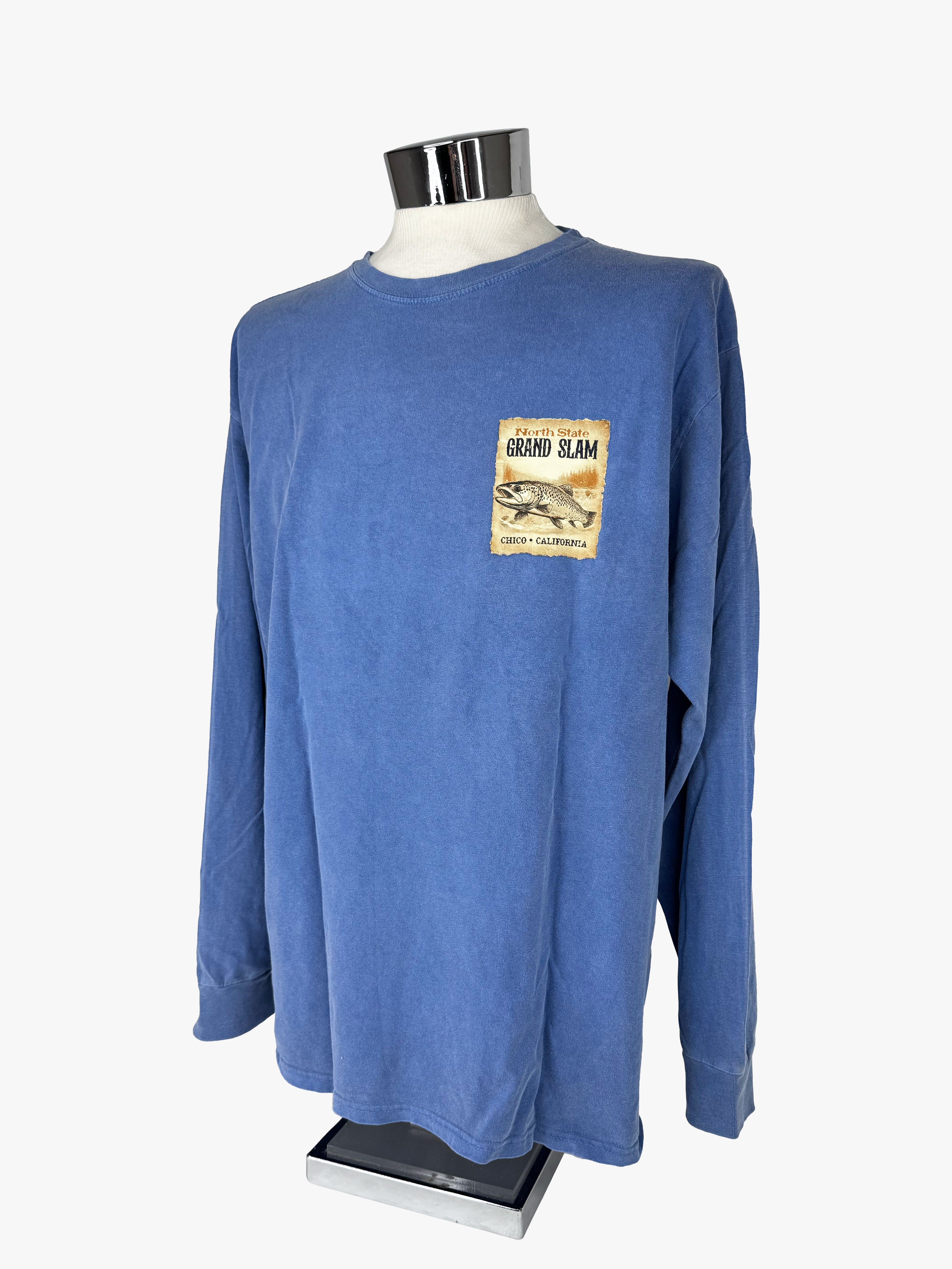 Outlawed Trout Long Sleeve Chico T-Shirt Pacific Blue S 83410751