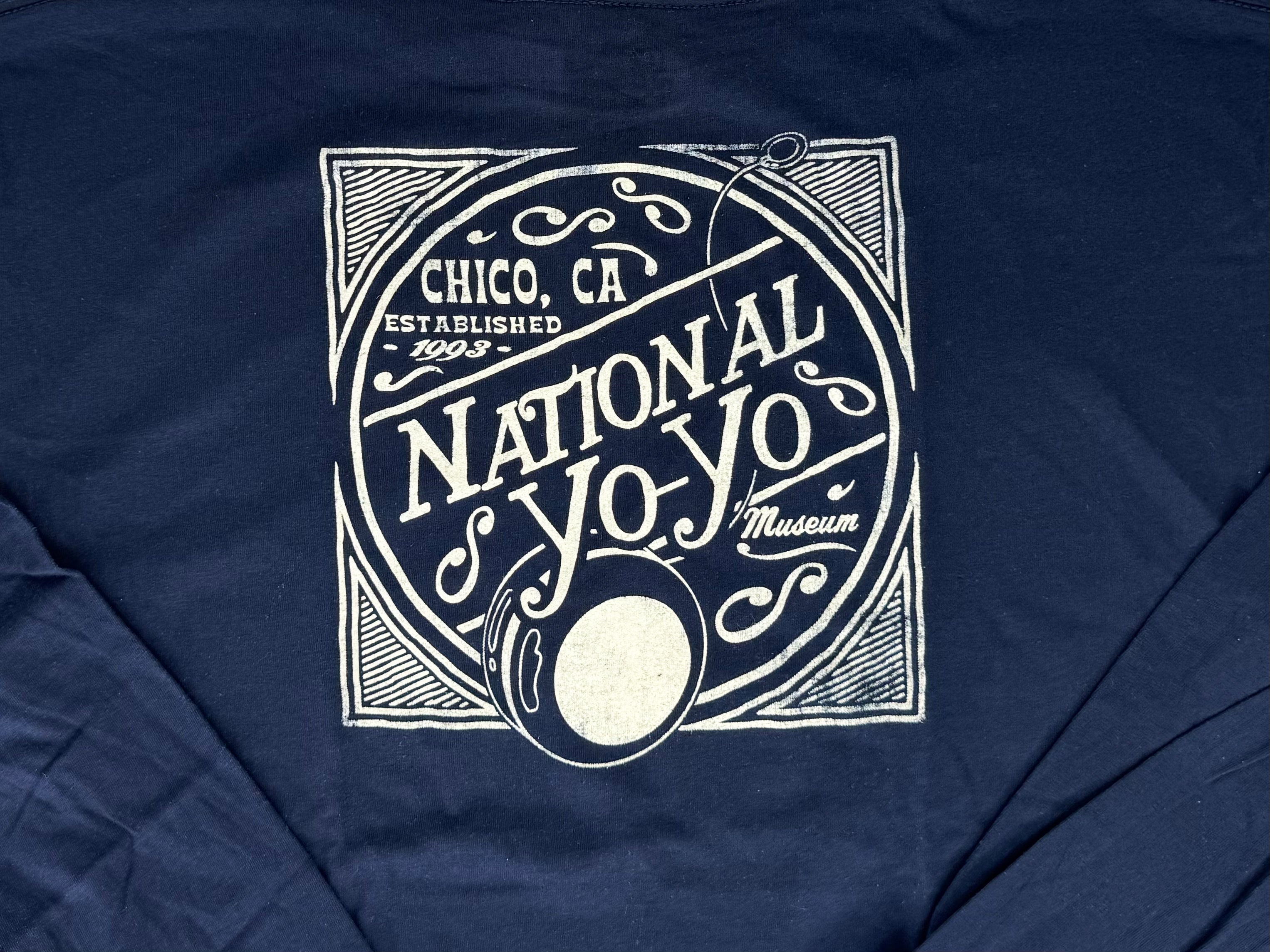 LAKESHIRTS Navy National Yo-Yo Museum Chico Long Sleeve Shirt