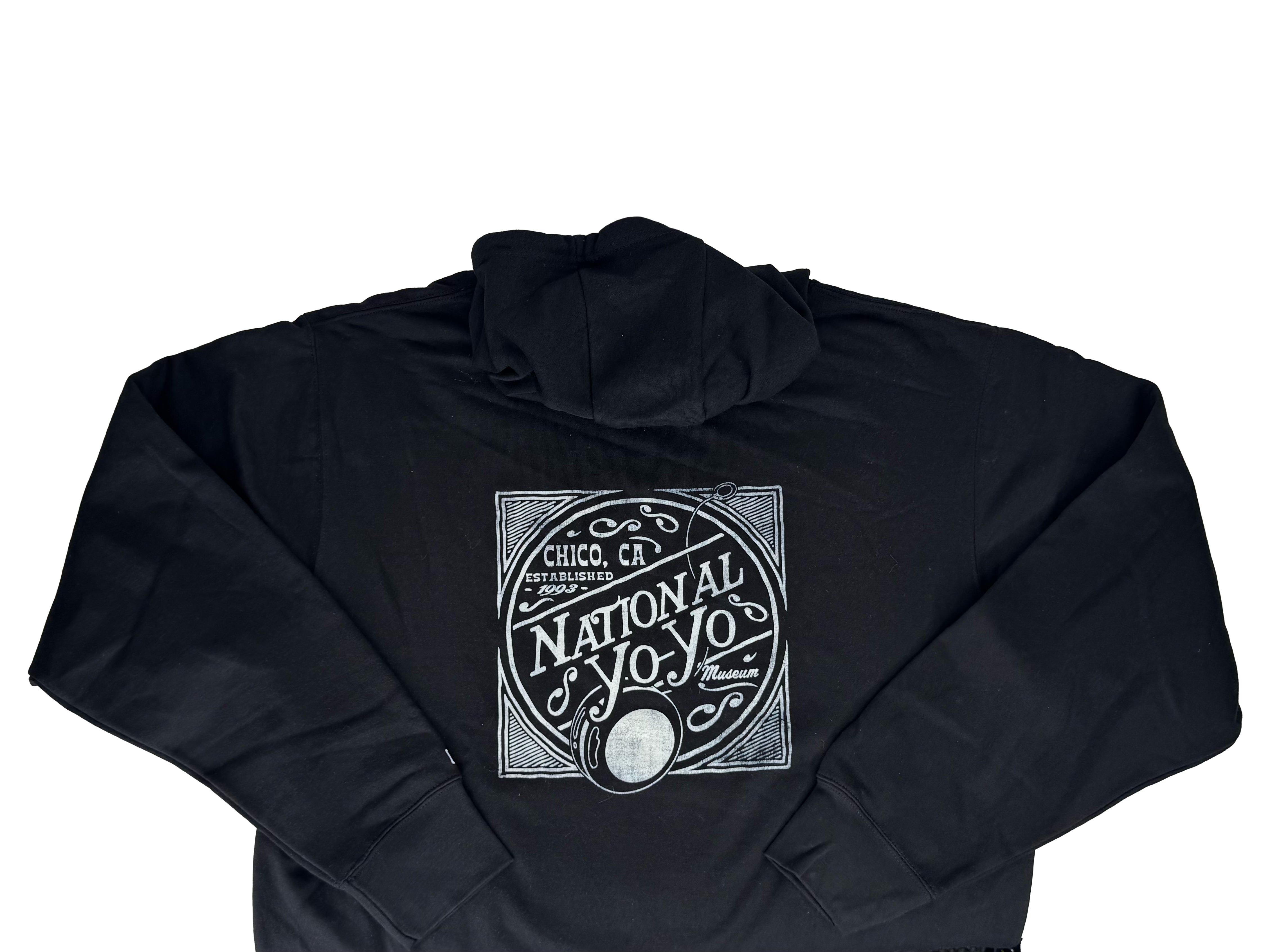 LAKESHIRTS Black National Yo-Yo Museum Hooded Chico Sweatshirt