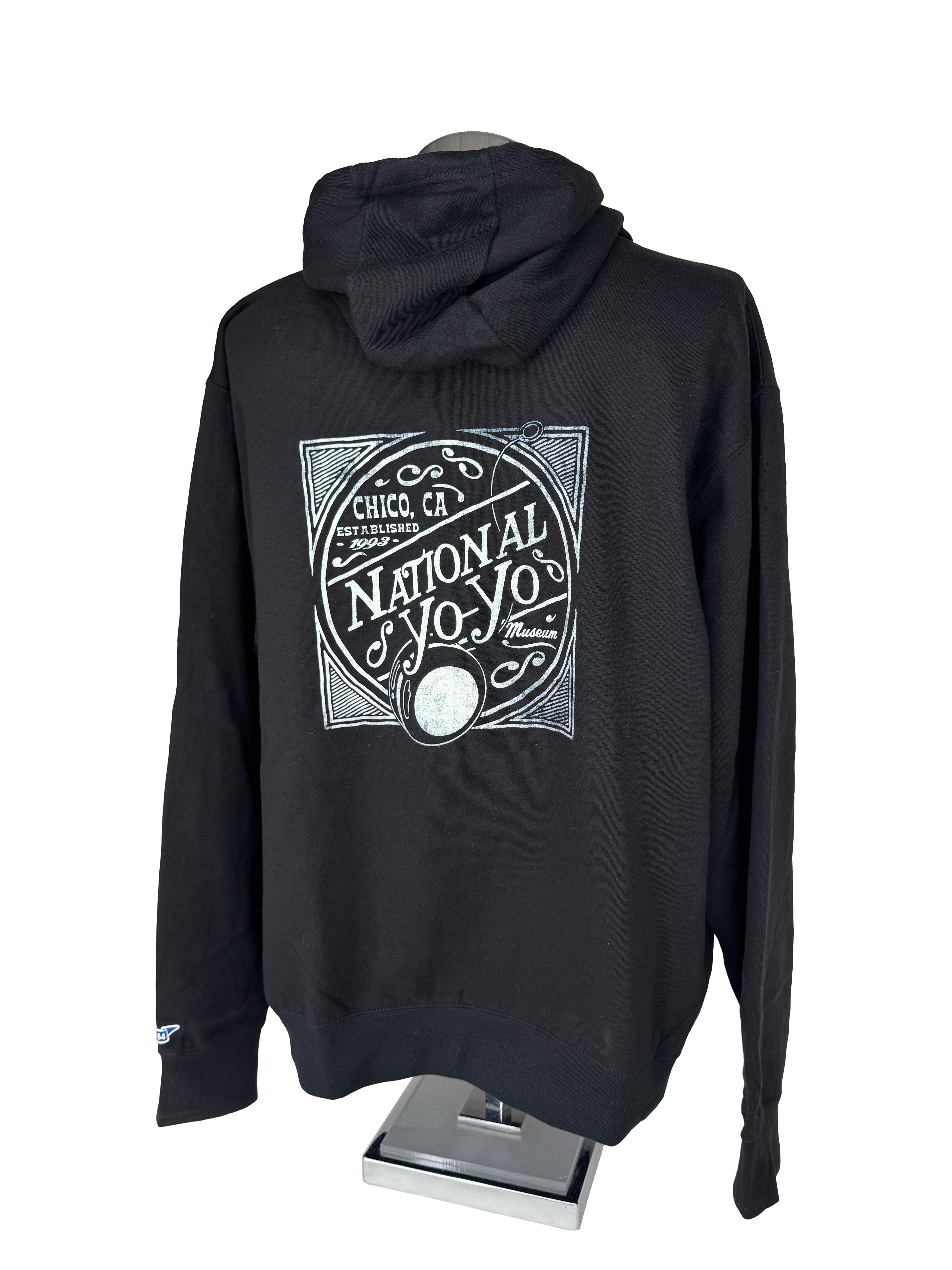 LAKESHIRTS Black National Yo-Yo Museum Hooded Chico Sweatshirt