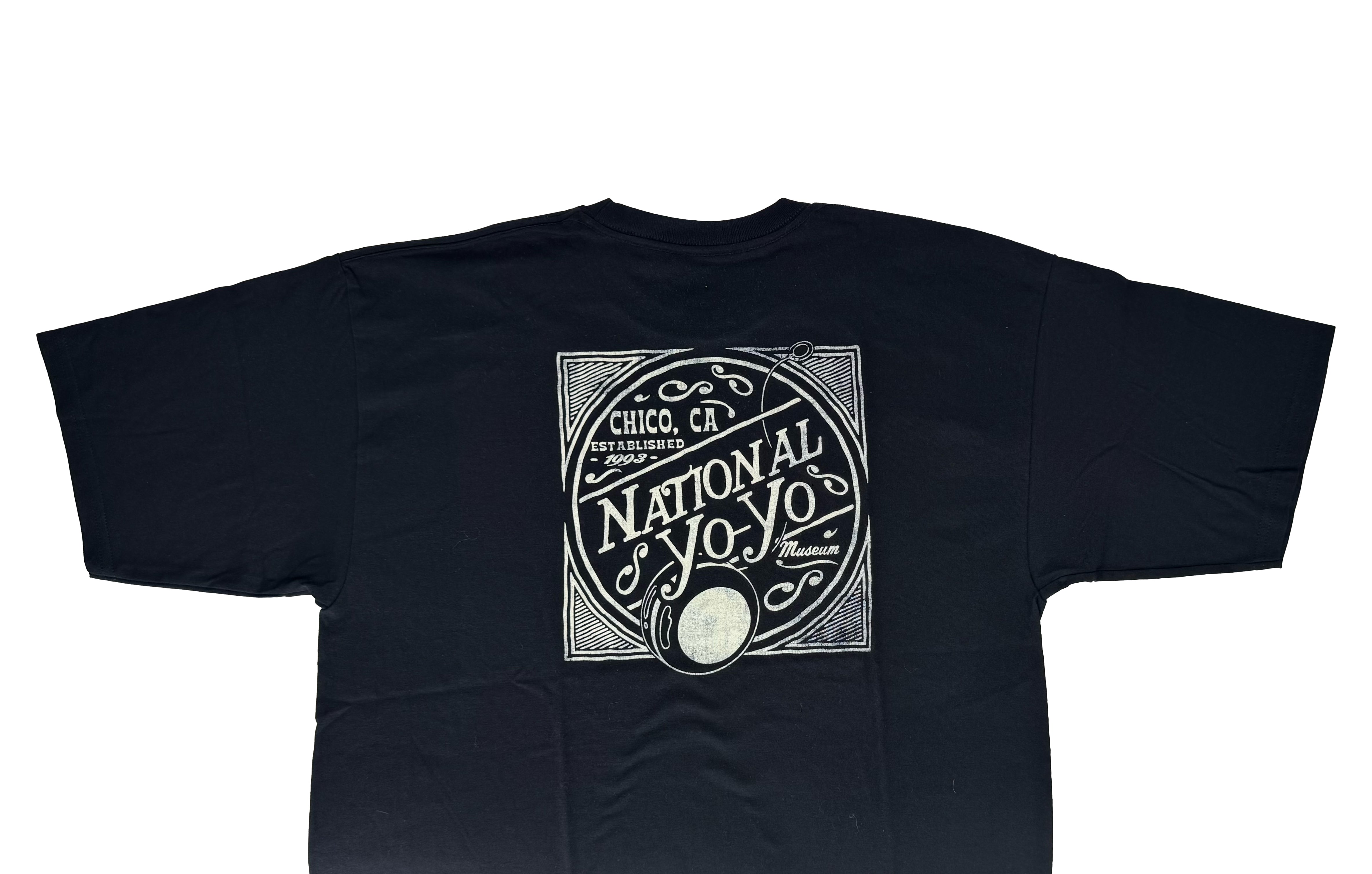 LAKESHIRTS Black National Yo-Yo Museum Chico T-Shirt