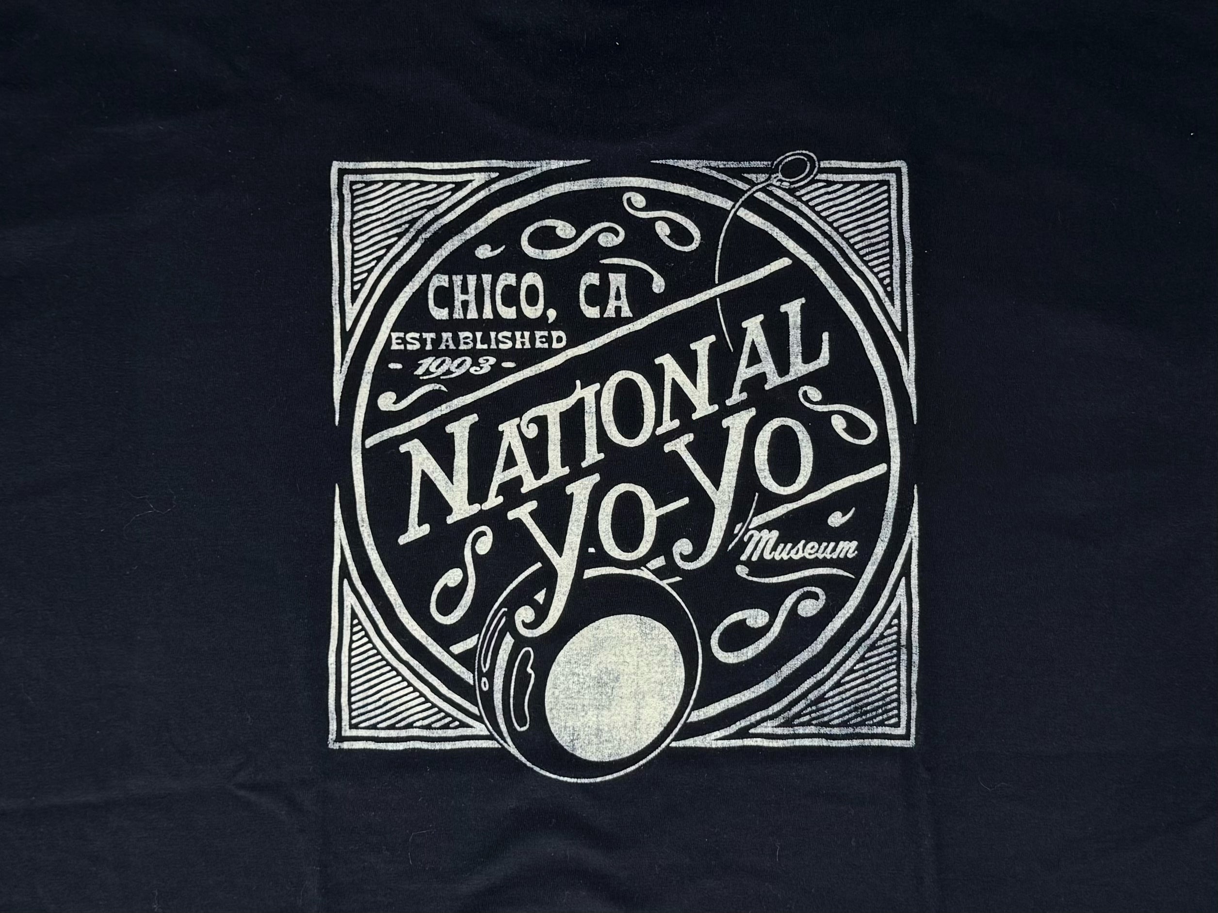LAKESHIRTS Black National Yo-Yo Museum Chico T-Shirt