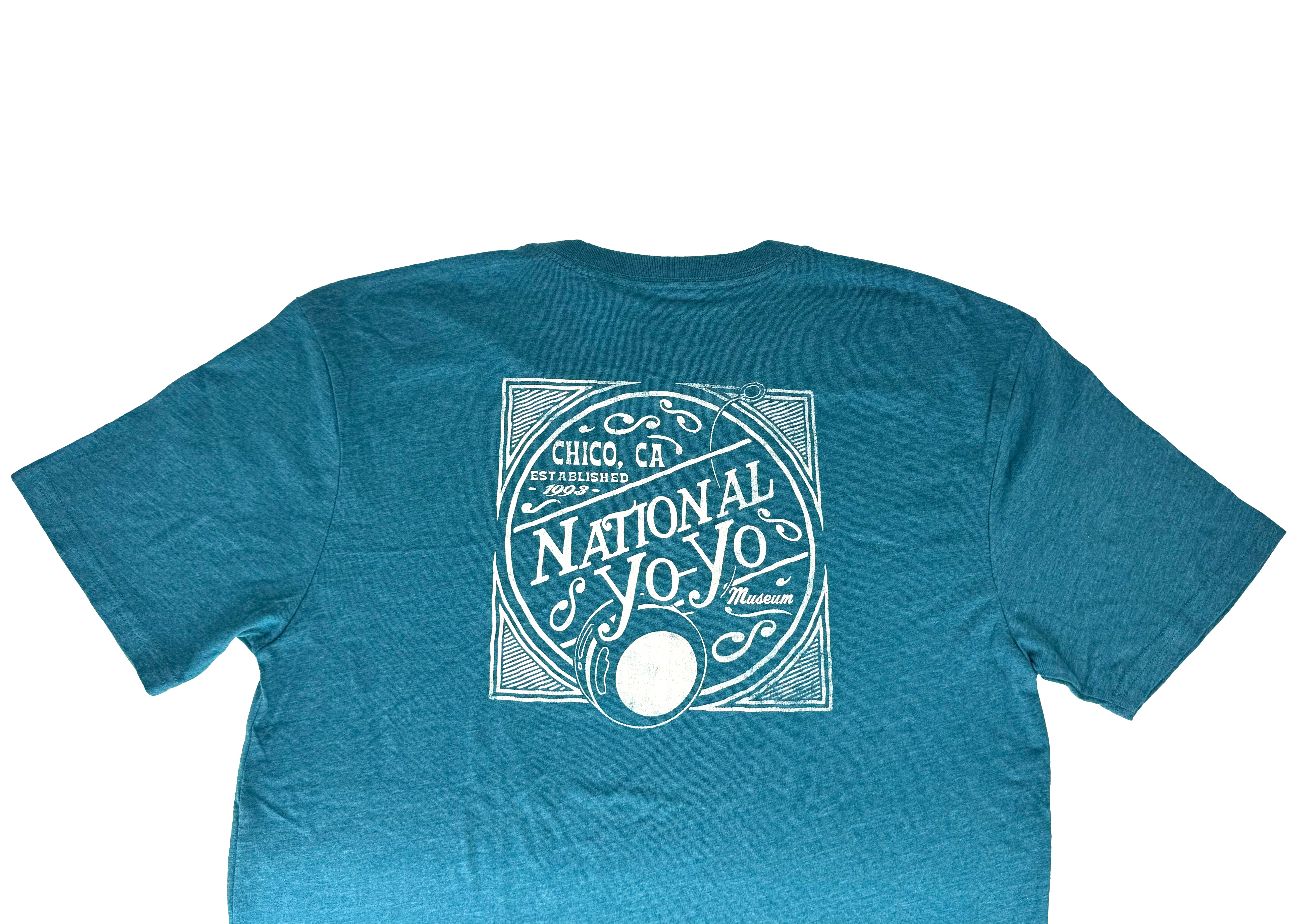 LAKESHIRTS Dark Teal National Yo-Yo Museum Chico T-Shirt