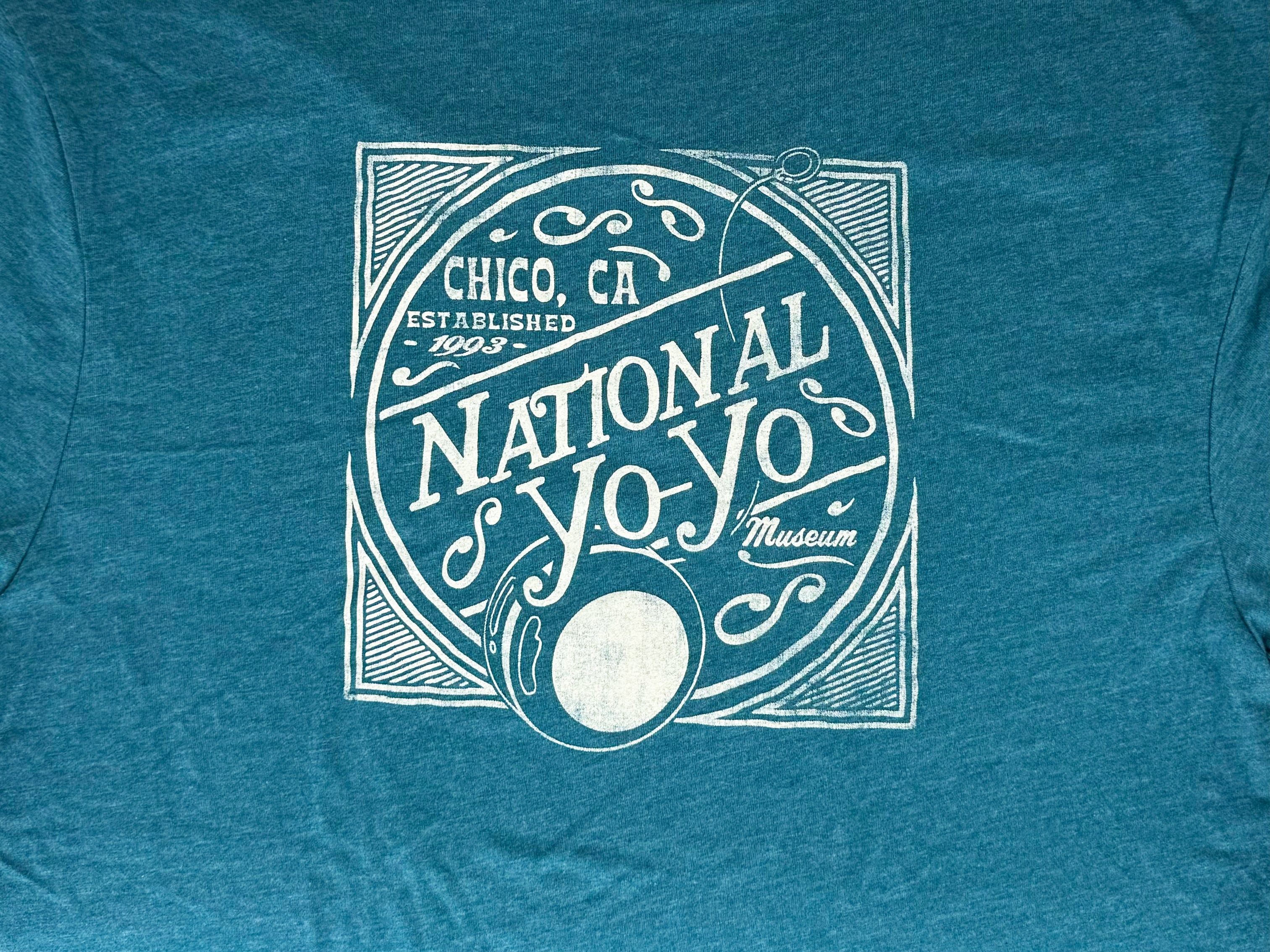 LAKESHIRTS Dark Teal National Yo-Yo Museum Chico T-Shirt