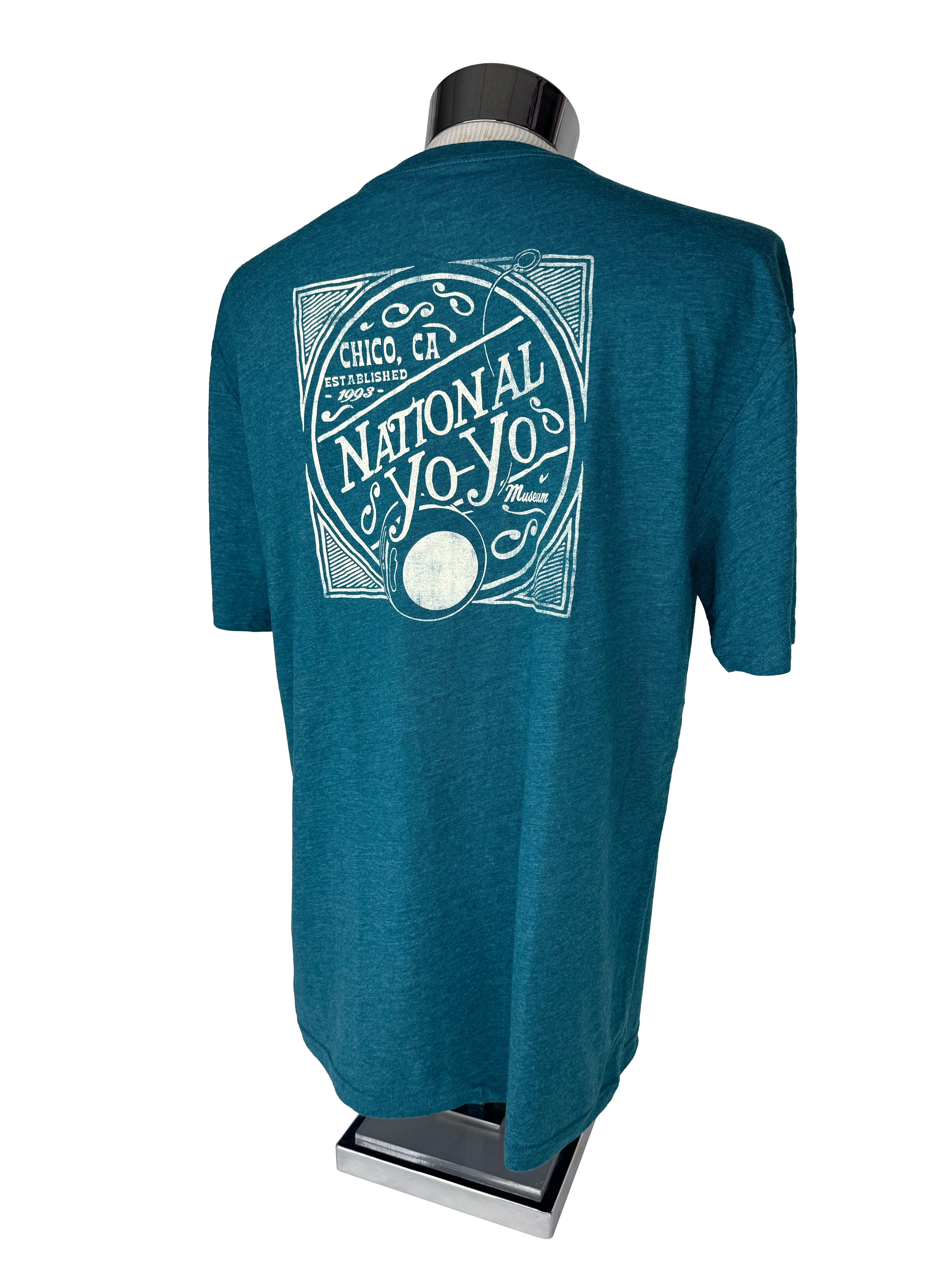 LAKESHIRTS Dark Teal National Yo-Yo Museum Chico T-Shirt