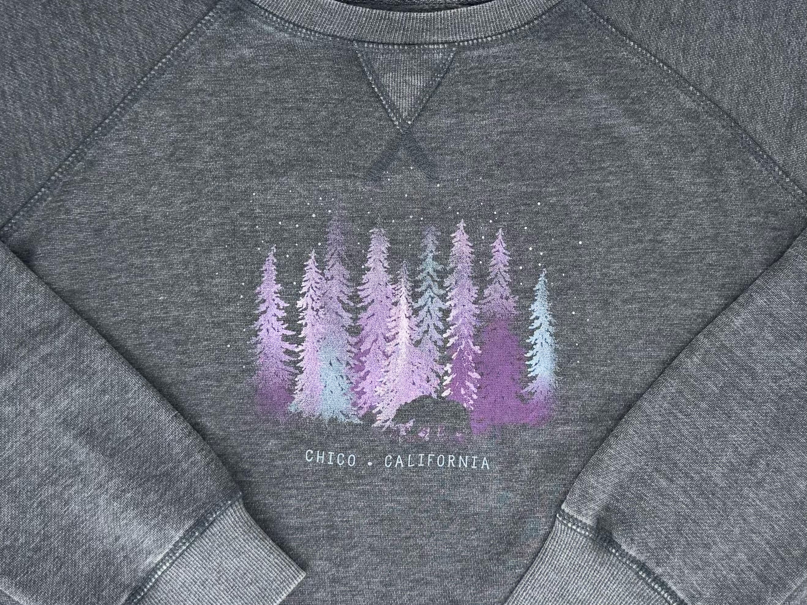 Plain Sight Chico Pines - Womens Crew Sweatshirt