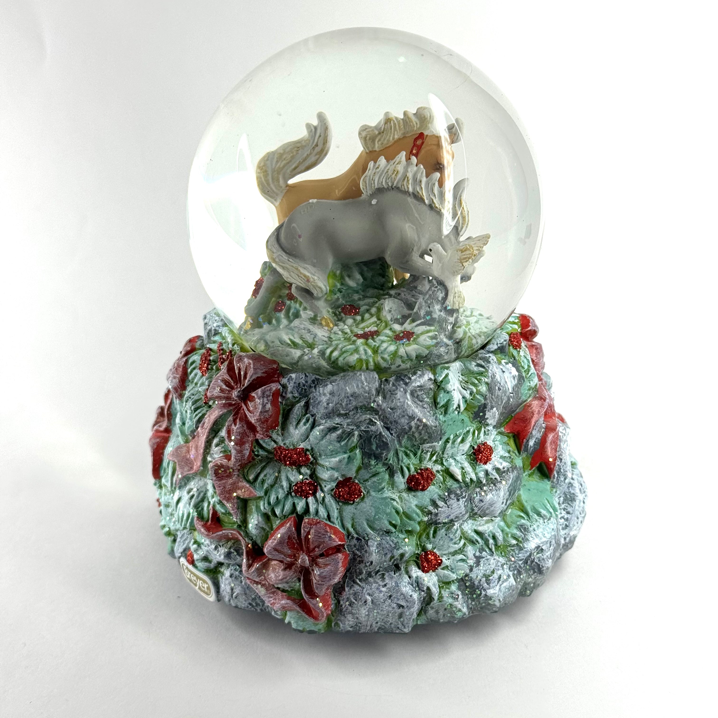 BRYR Winter Woodland Musical Snowglobe
