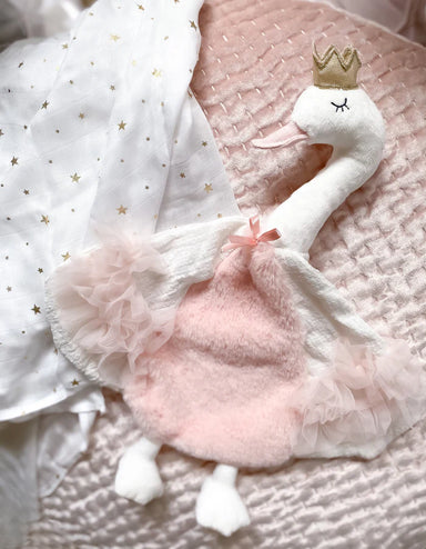 Mon Ami Selene Swan White Security Blanket