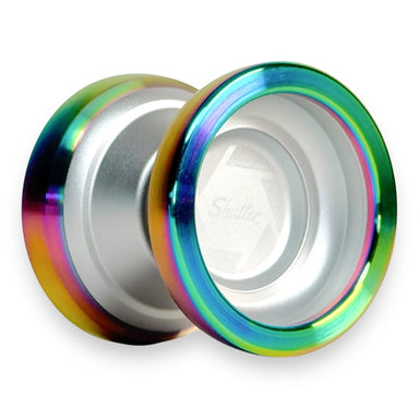 YoYoChampion Shutter Mini Silver w/Rainbow Rim 49269402556319