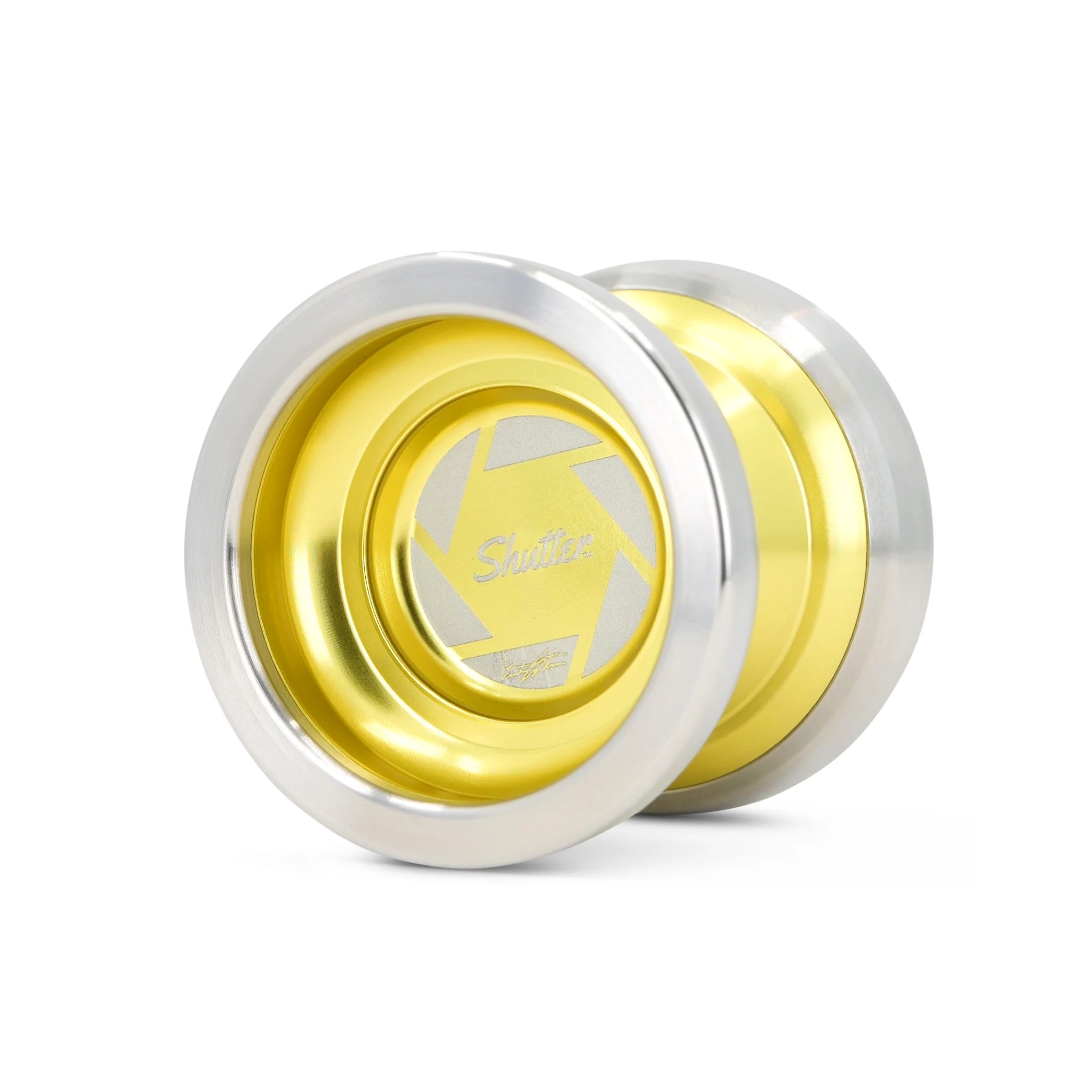 YoYoChampion Shutter Mini Yellow w/Silver Rim 49269402423551