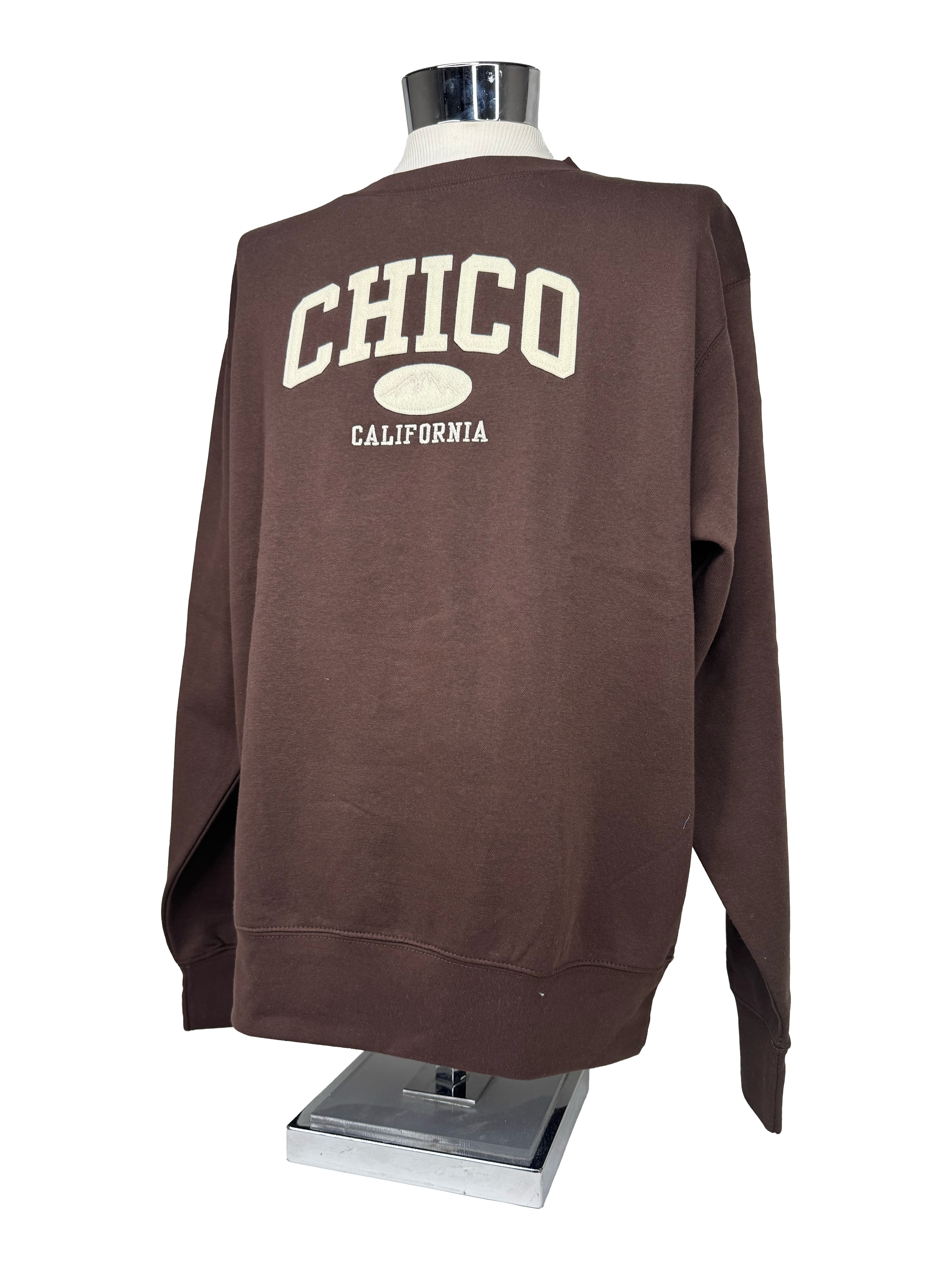 DadPack Mountain Appliqué Chico Crew Neck Sweatshirt Chocolate XS 94339135