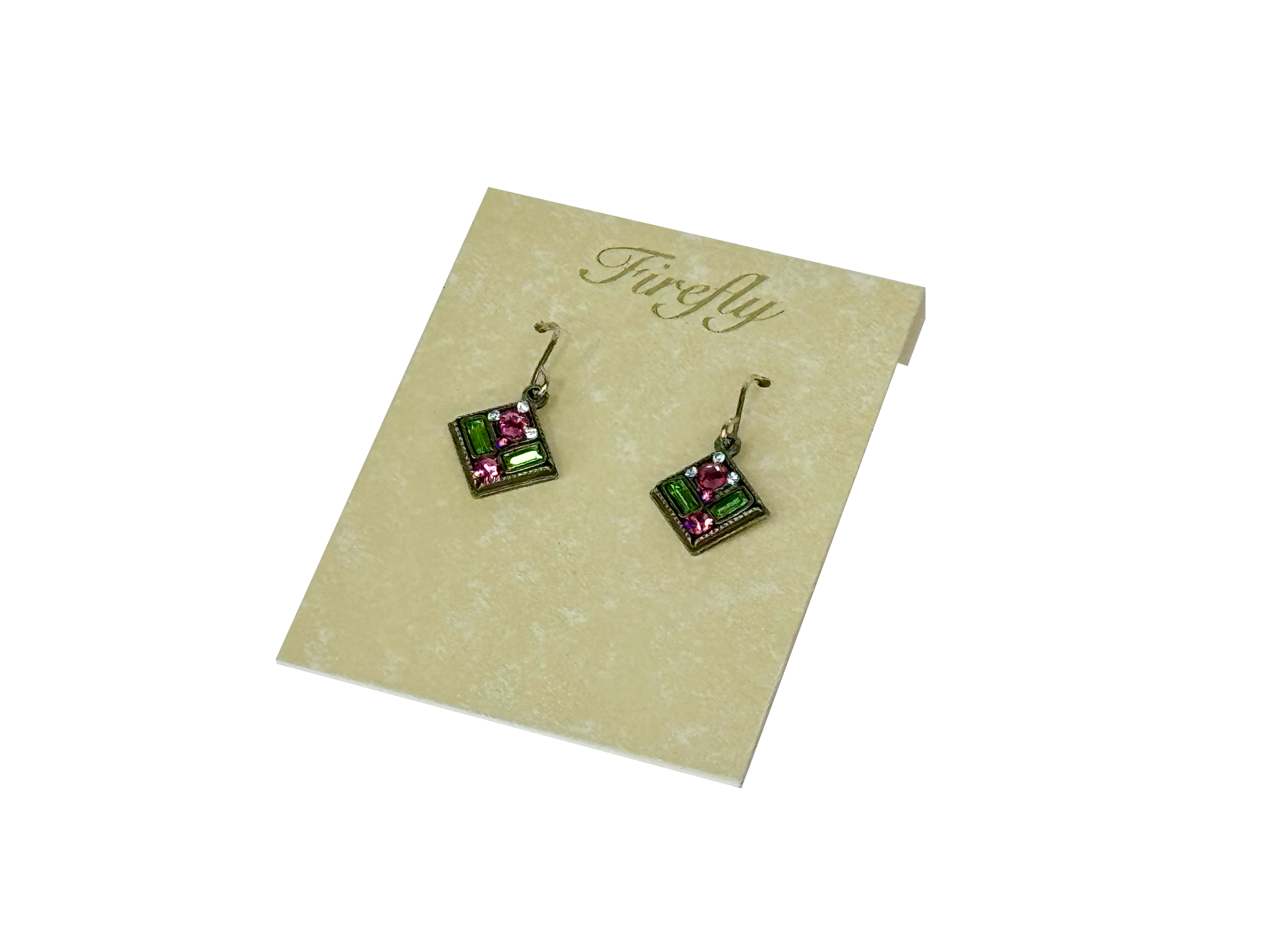 Firefly Rose Architectural Diamond Earrings