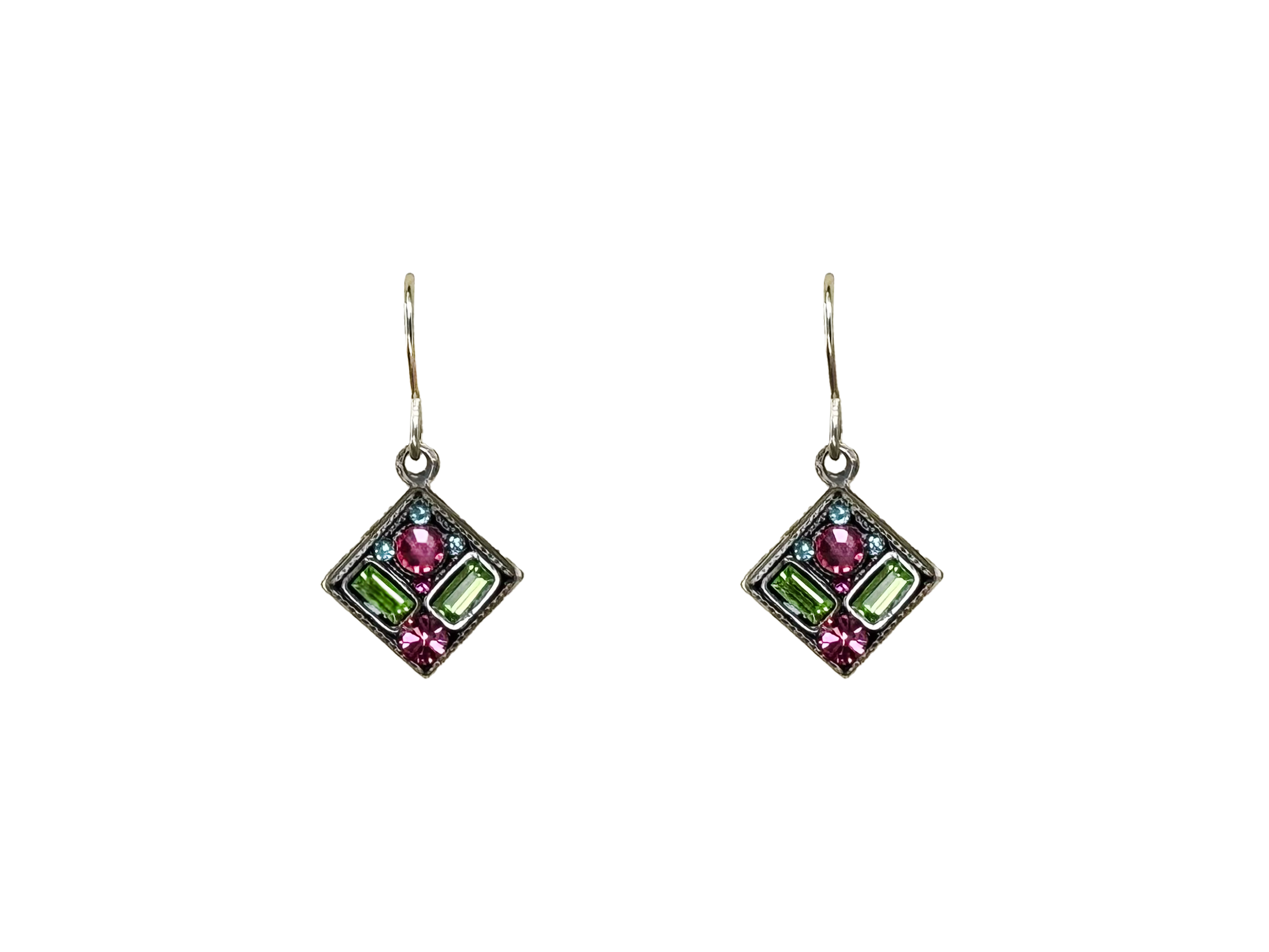 Firefly Rose Architectural Diamond Earrings