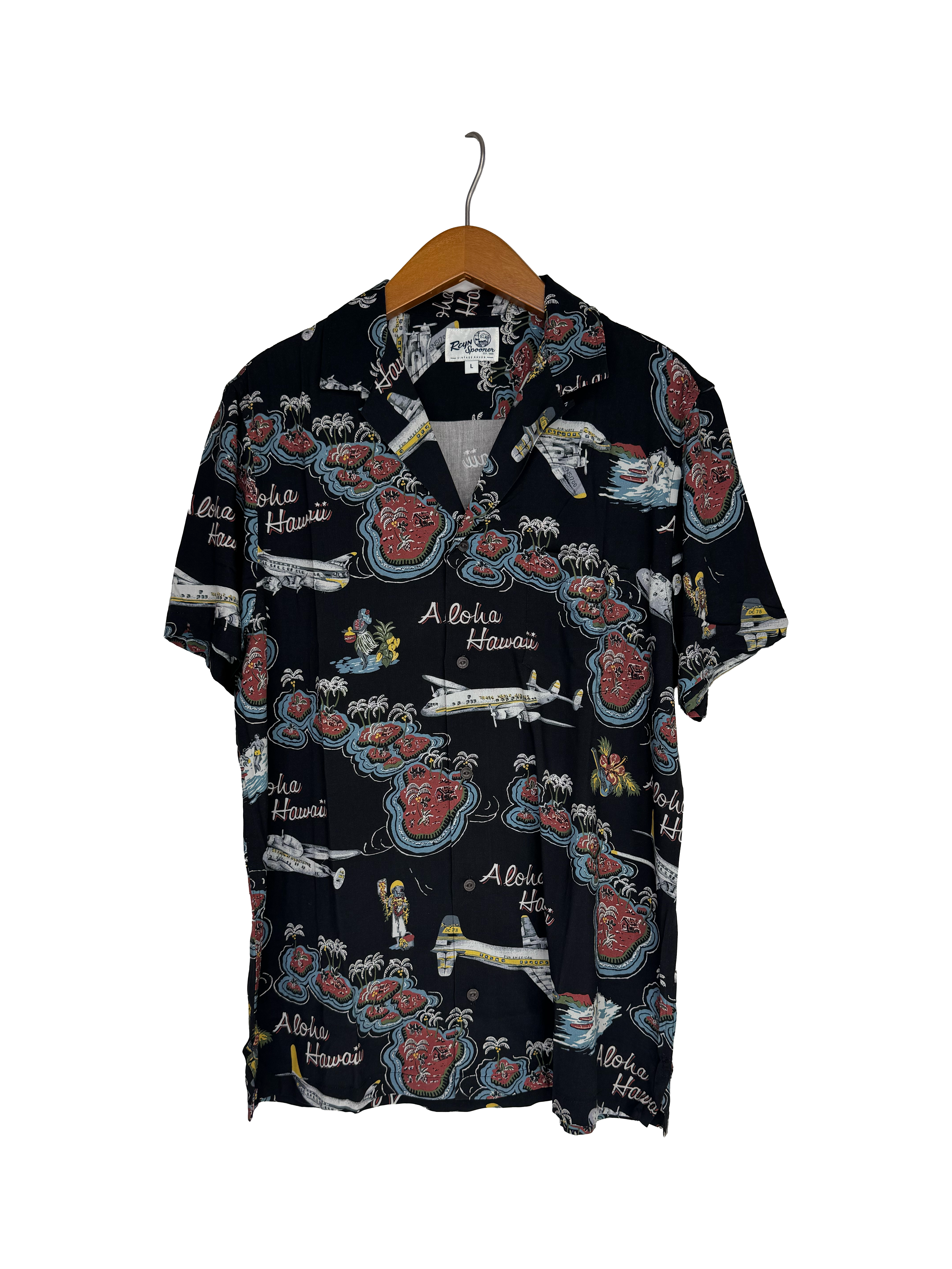 Reyn Spooner Birds in Paradise Button Front Short Sleeve Camp Shirt