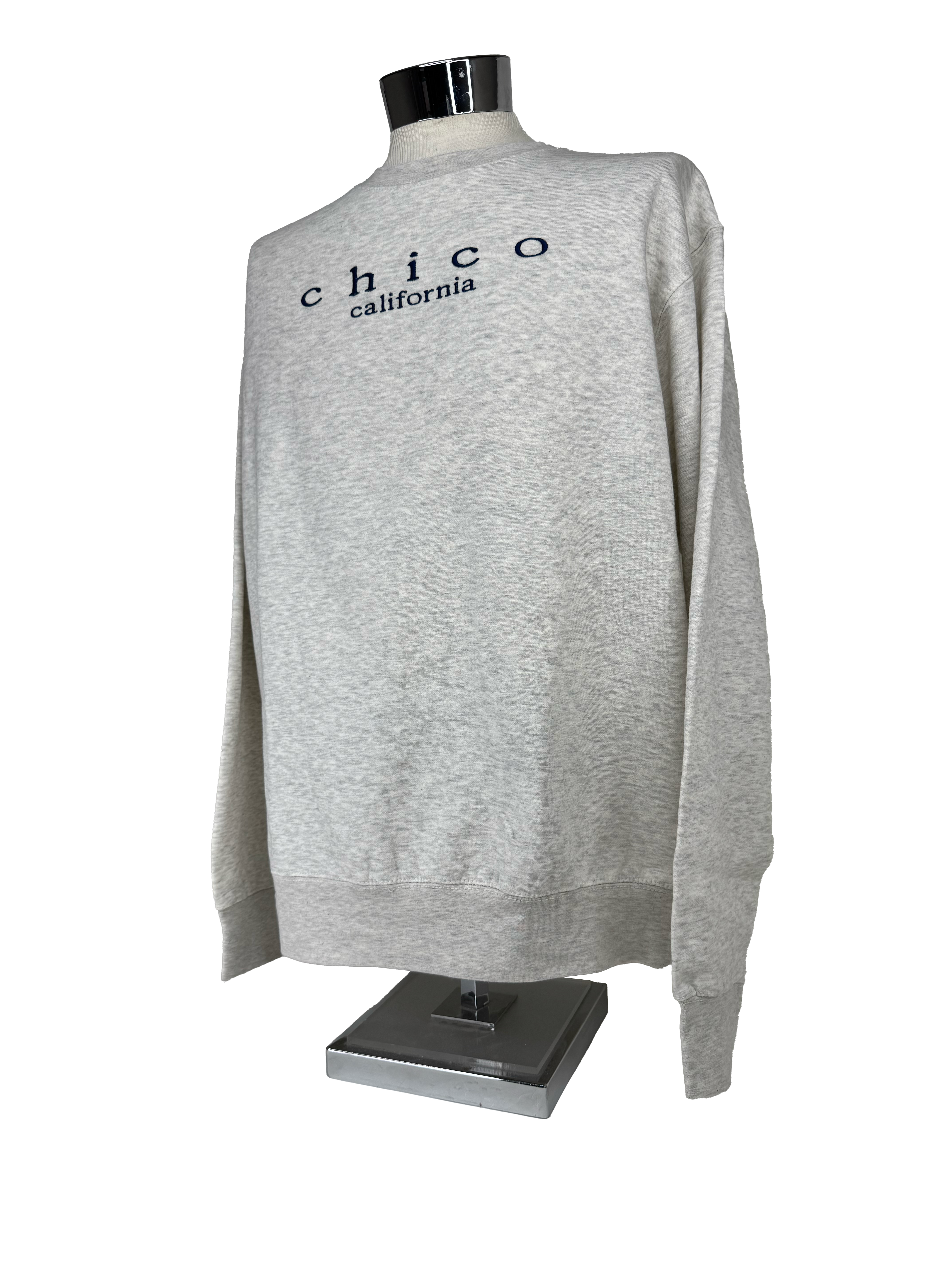 LAKESHIRTS Fleece Chico Sweatshirt - Classically Embroidered Oatmeal XS 3283512.22