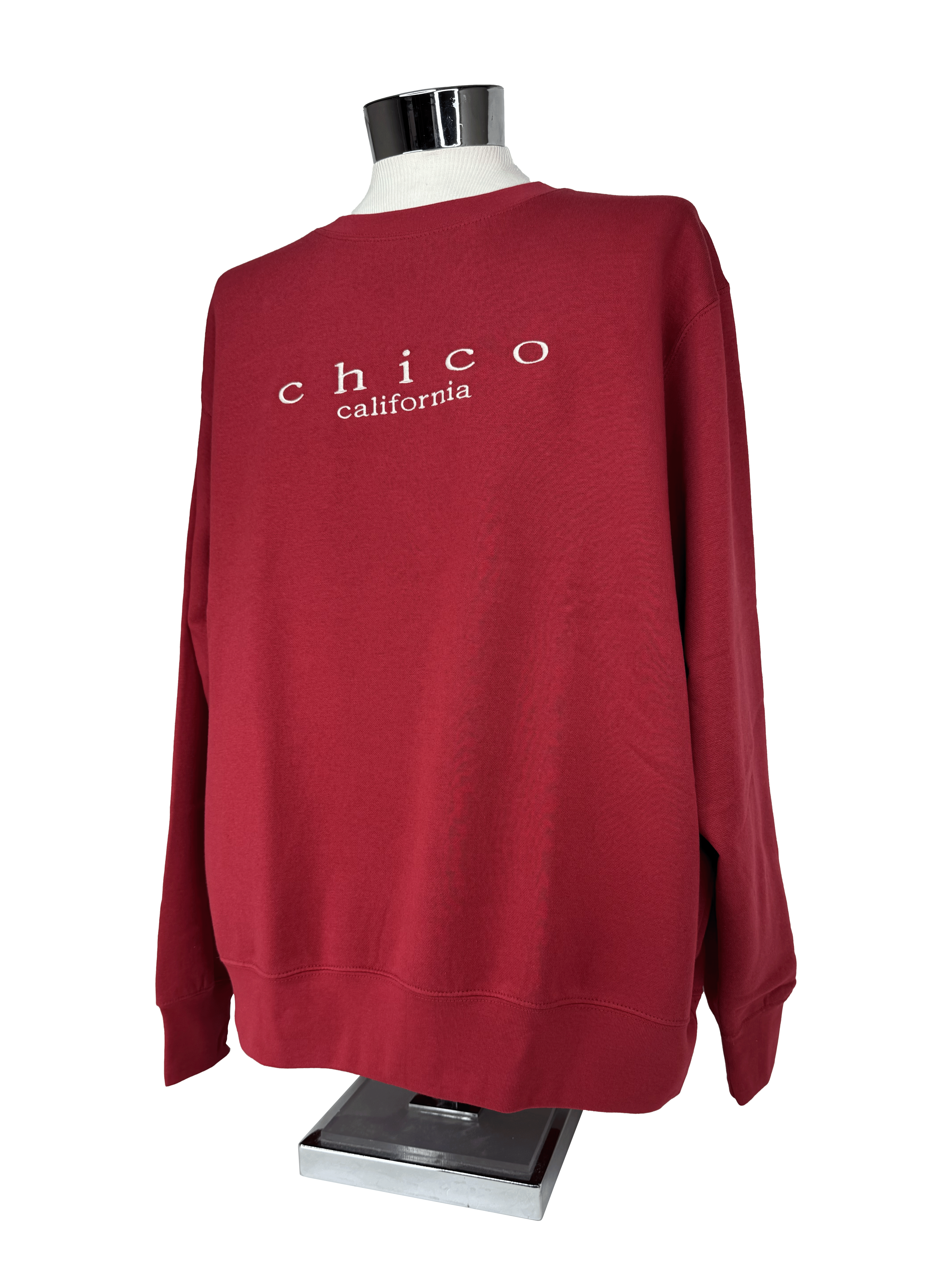 LAKESHIRTS Fleece Chico Sweatshirt - Classically Embroidered Cardinal XS 3283512.1