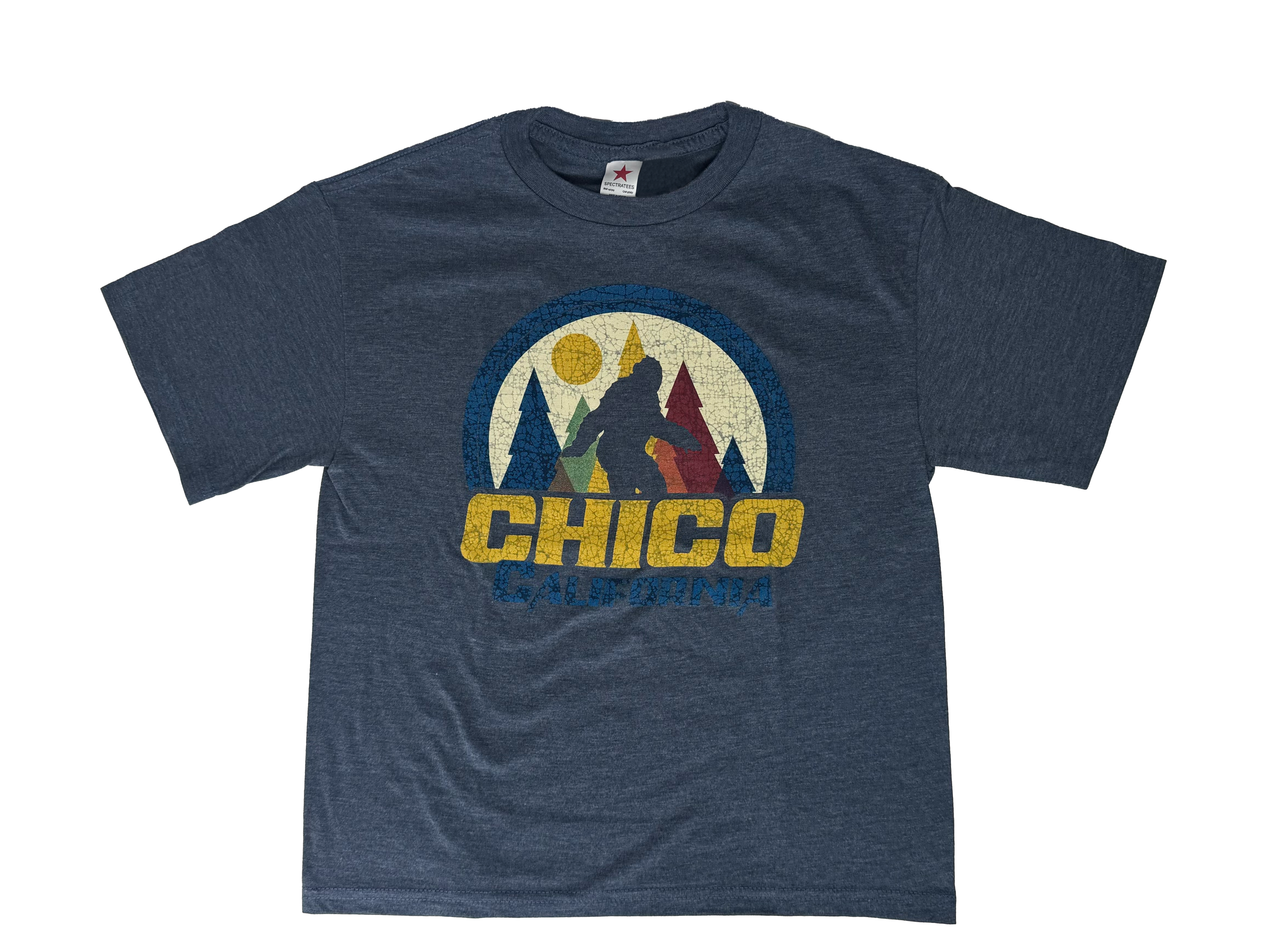 LAKESHIRT Scintilla Chico, CA T-Shirt - Youth Heather Navy XS 3274963.5