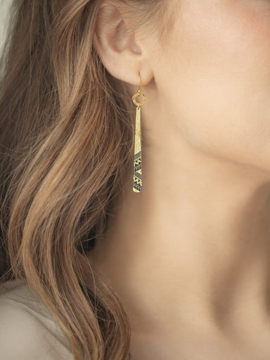 Holly Yashi Willow Weave Stick Earrings - Gold    