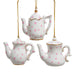Porcelain Tea Pot With Polka Dots Ornament (Single) - Random Style