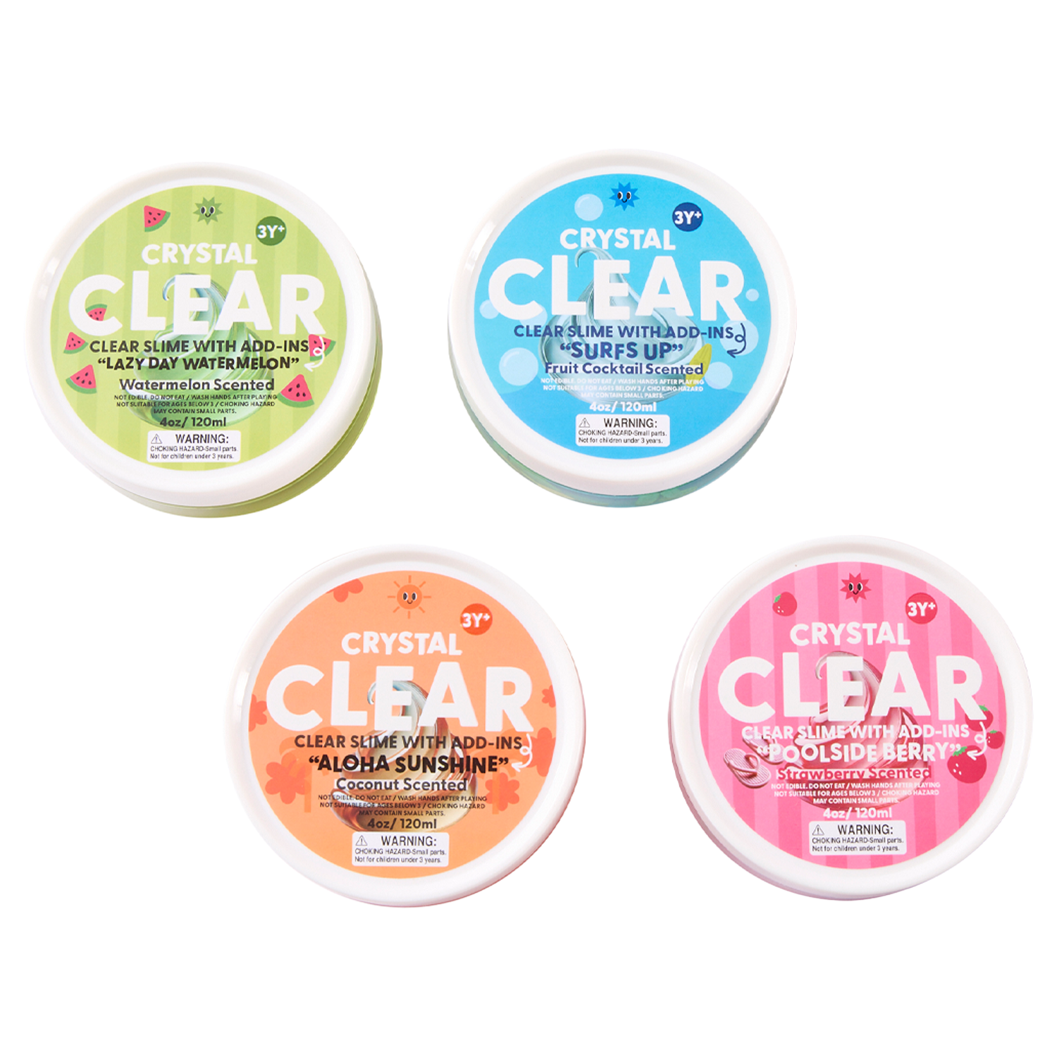 HAPE Jadore Crystal Clear Slime with Add-Ins