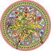 Erin E. Hunter Floral Compass 500 Piece Round Puzzle