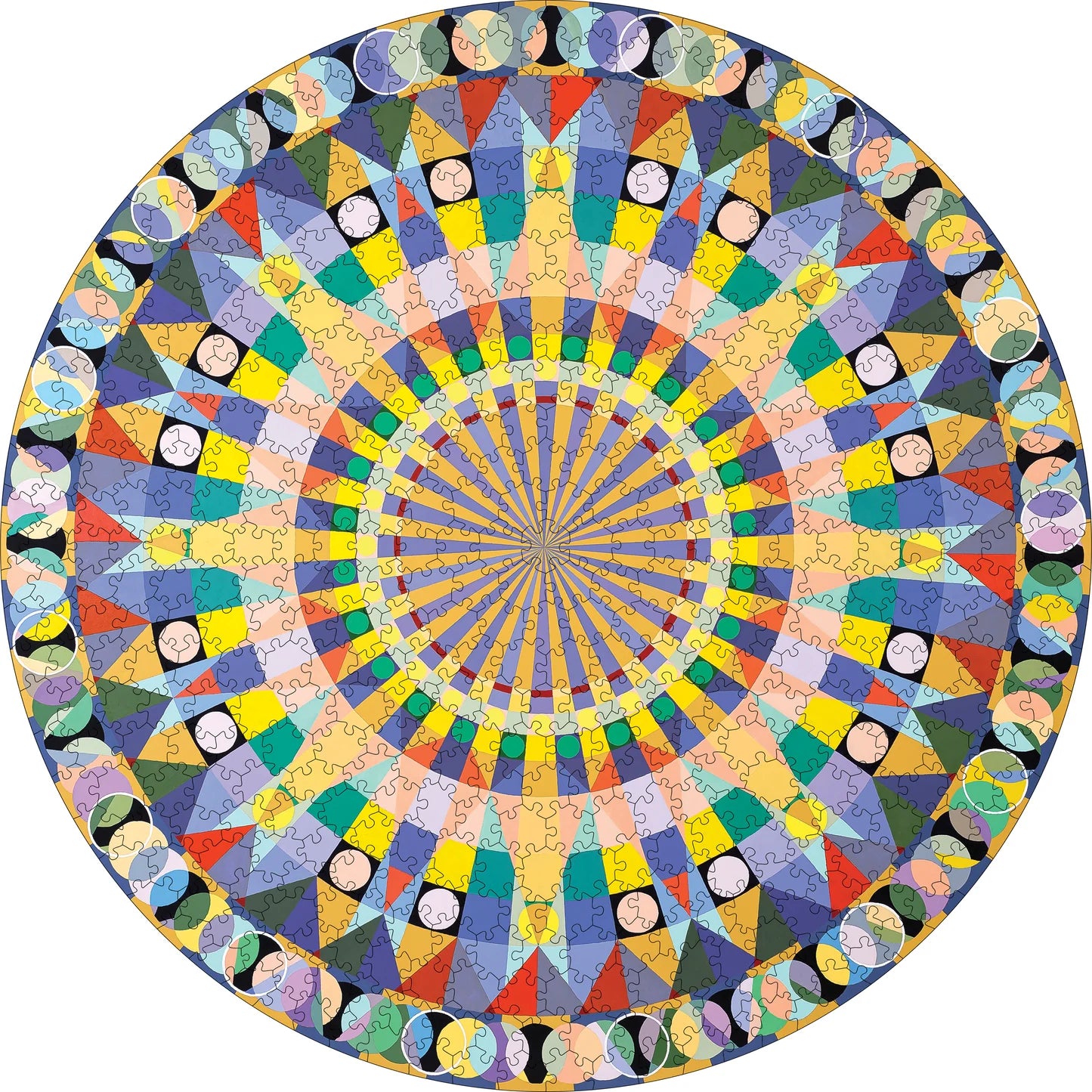 Susan Barnett Mandala IV 500 Piece Round Puzzle