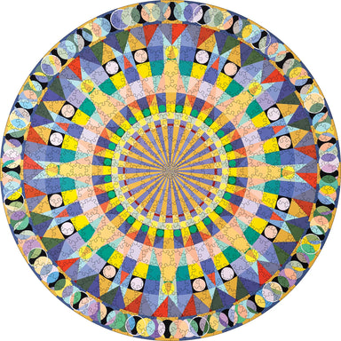 Susan Barnett Mandala IV 500 Piece Round Puzzle