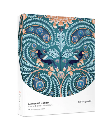 Huia And Chrysanthemum 500 Piece Round Catherine Marion Puzzle