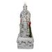 Birch Tree with Santa and Candles 9" LED Water Lantern