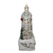 Birch Tree with Santa and Candles 9" LED Water Lantern