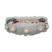 Birch Tree with Santa and Candles 9" LED Water Lantern