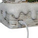Birch Tree with Santa and Candles 9" LED Water Lantern