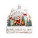 Birch Tree with Santa and Candles 9" LED Water Lantern