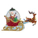 Musical Lighted Santa On Sleigh Water Globe With Moving Deer