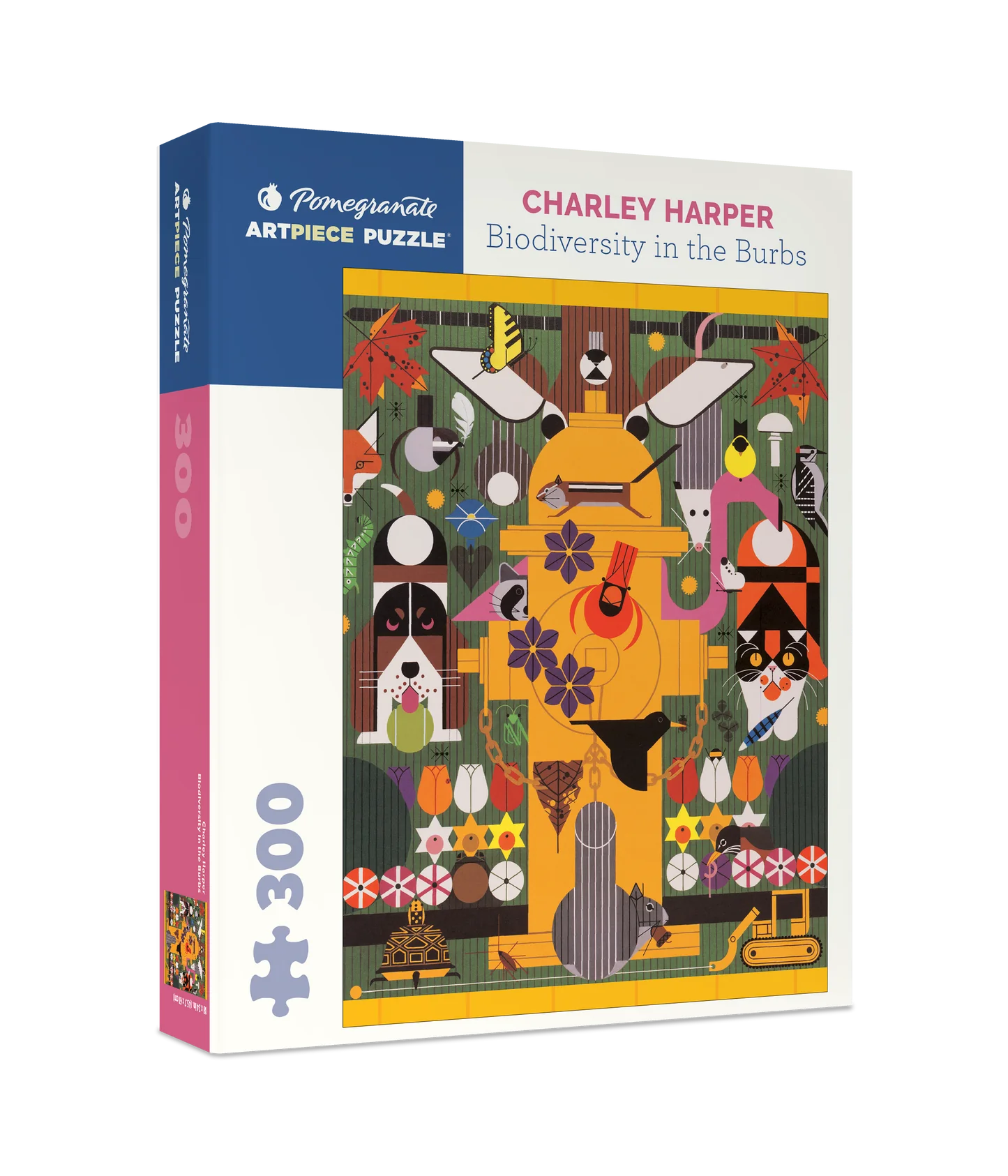 Charley Harper Biodiversity In The Burbs 300 Piece Puzzle