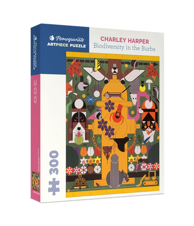 Charley Harper Biodiversity In The Burbs 300 Piece Puzzle