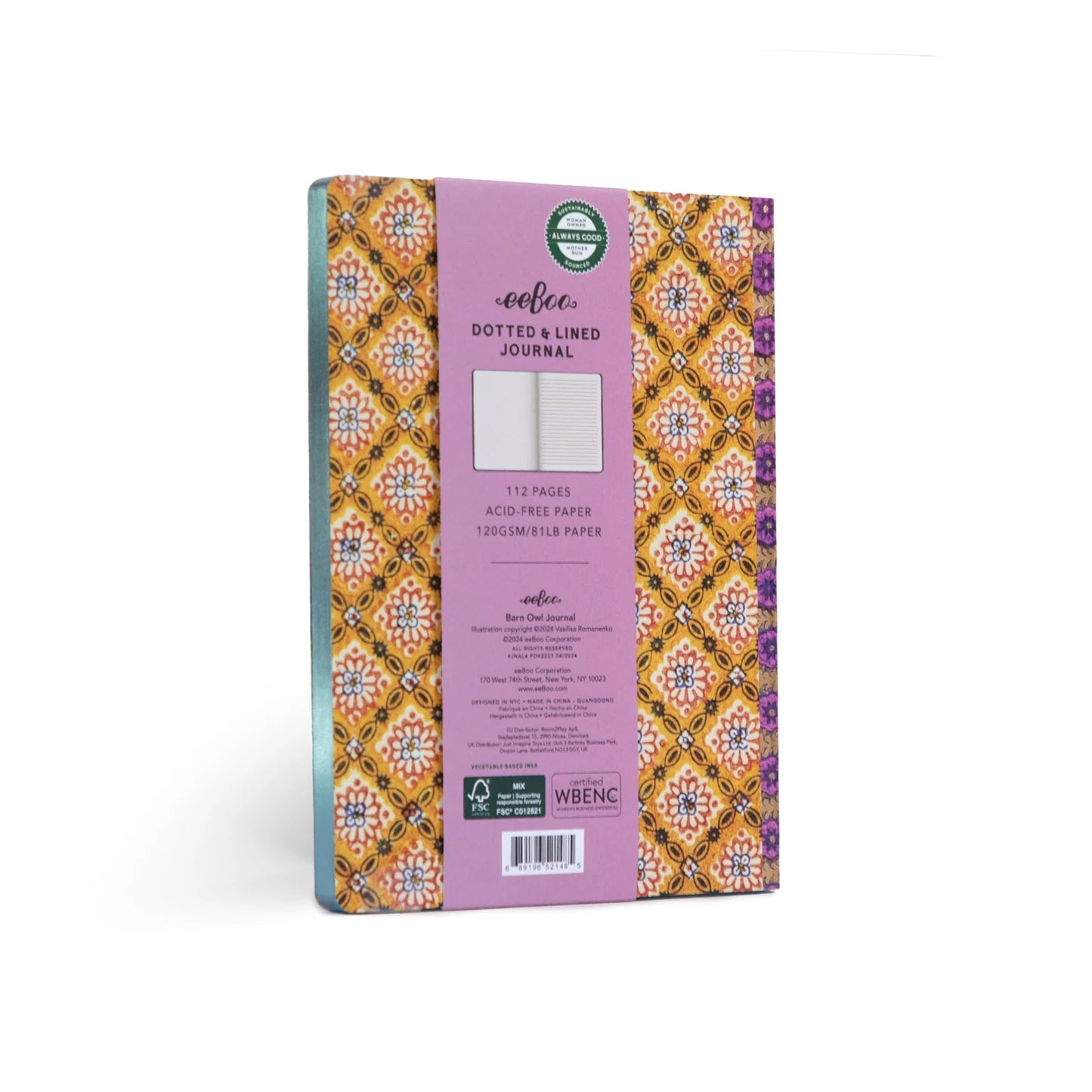 eeBoo Barn Owl Journal
