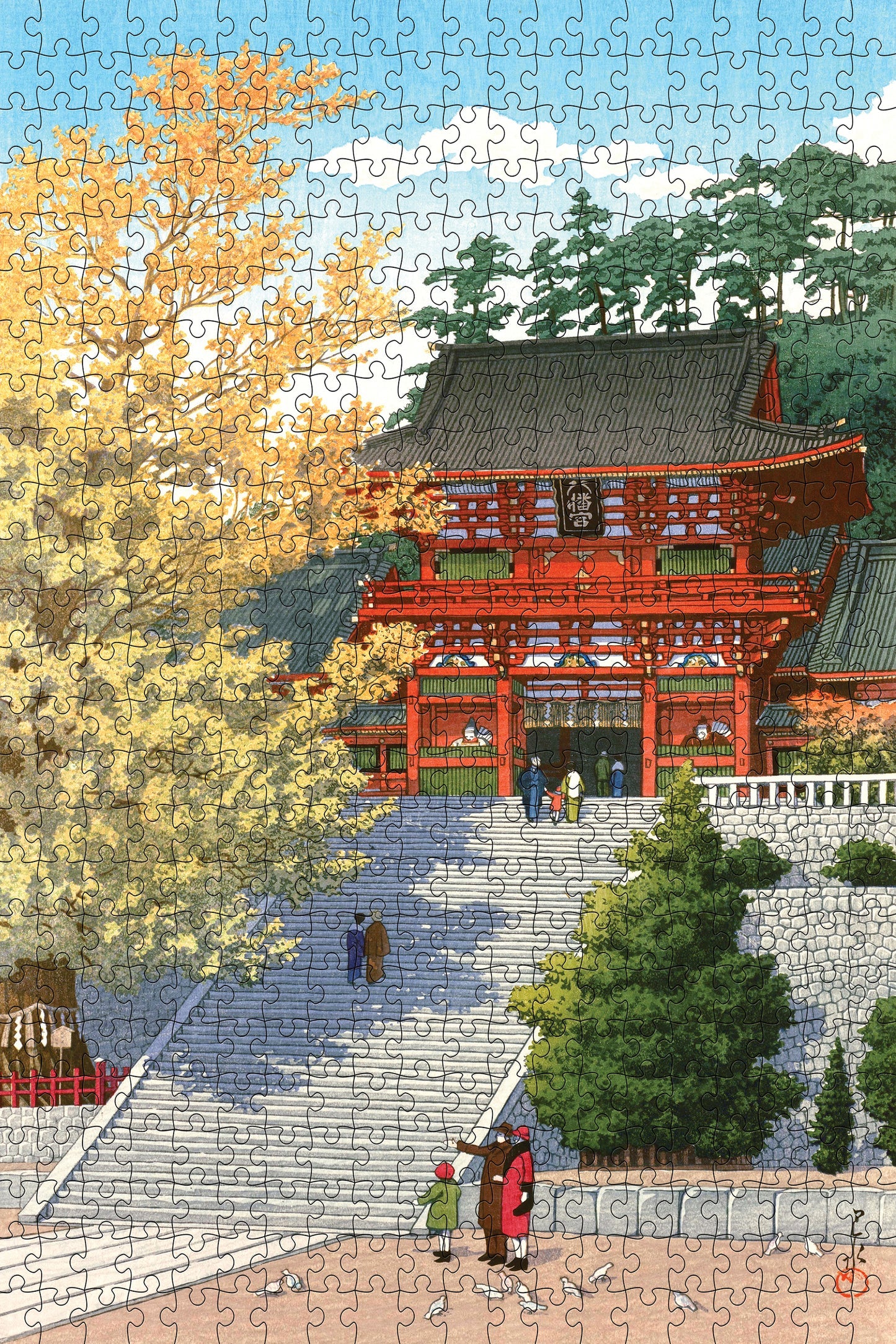 Kawase Hasui: Tsurugaoka Hachiman Shrine 500 Piece Puzzle