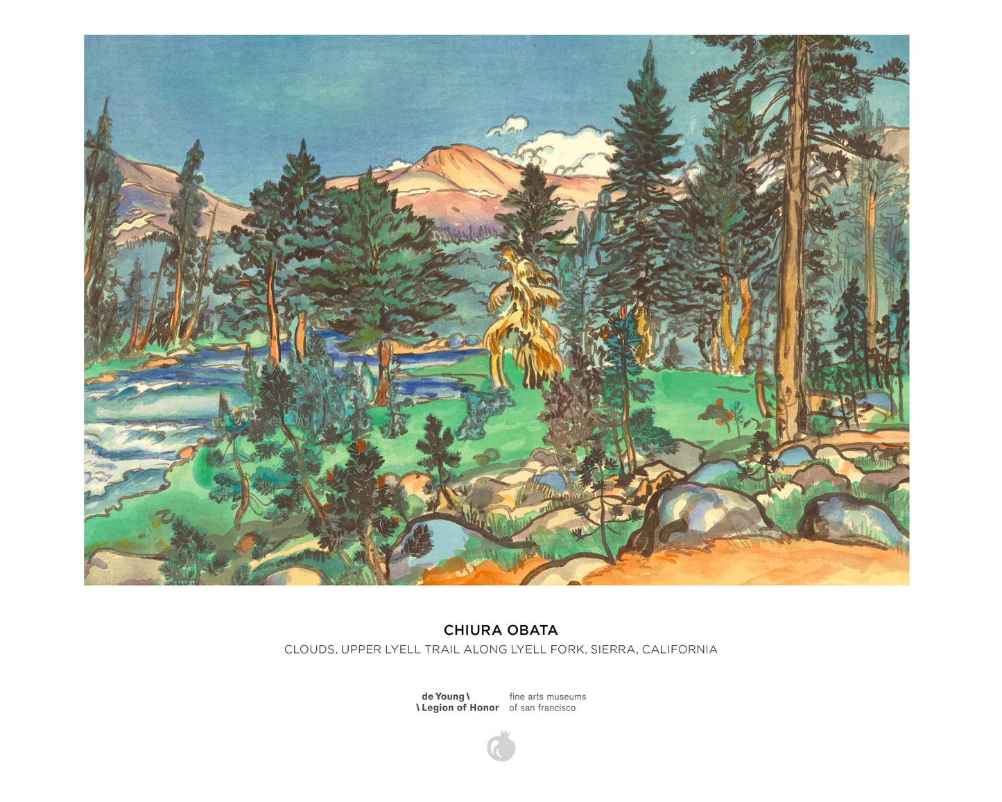 Clouds, Upper Lyell Trail Along Lyell Fork, Sierra, California 500 Piece Chiura Obata Puzzle