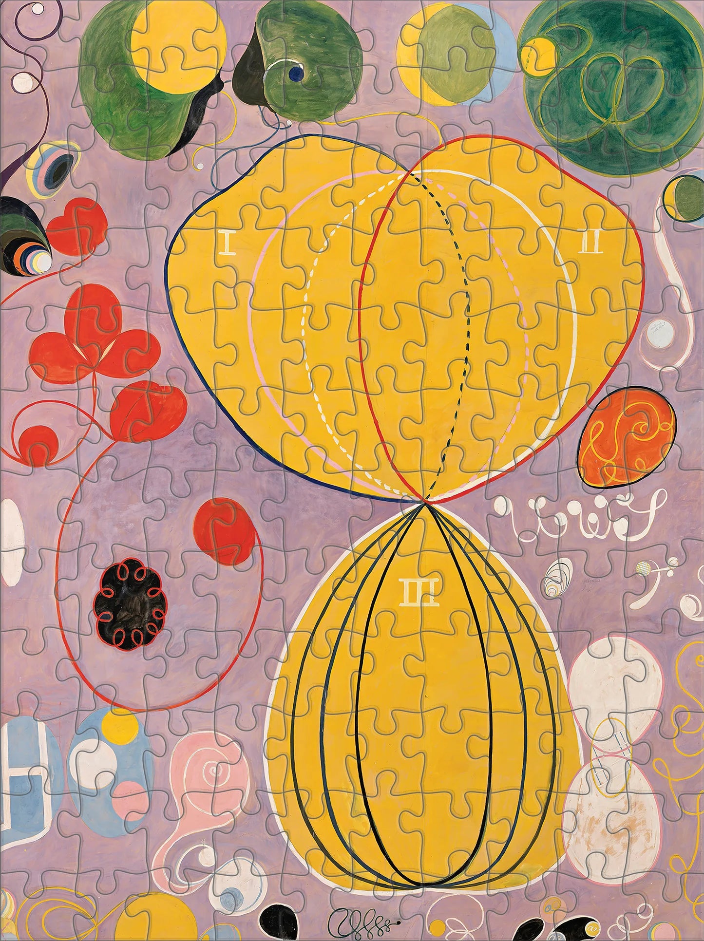 Hilma af Klint 120 Piece Double Sided Puzzle Set