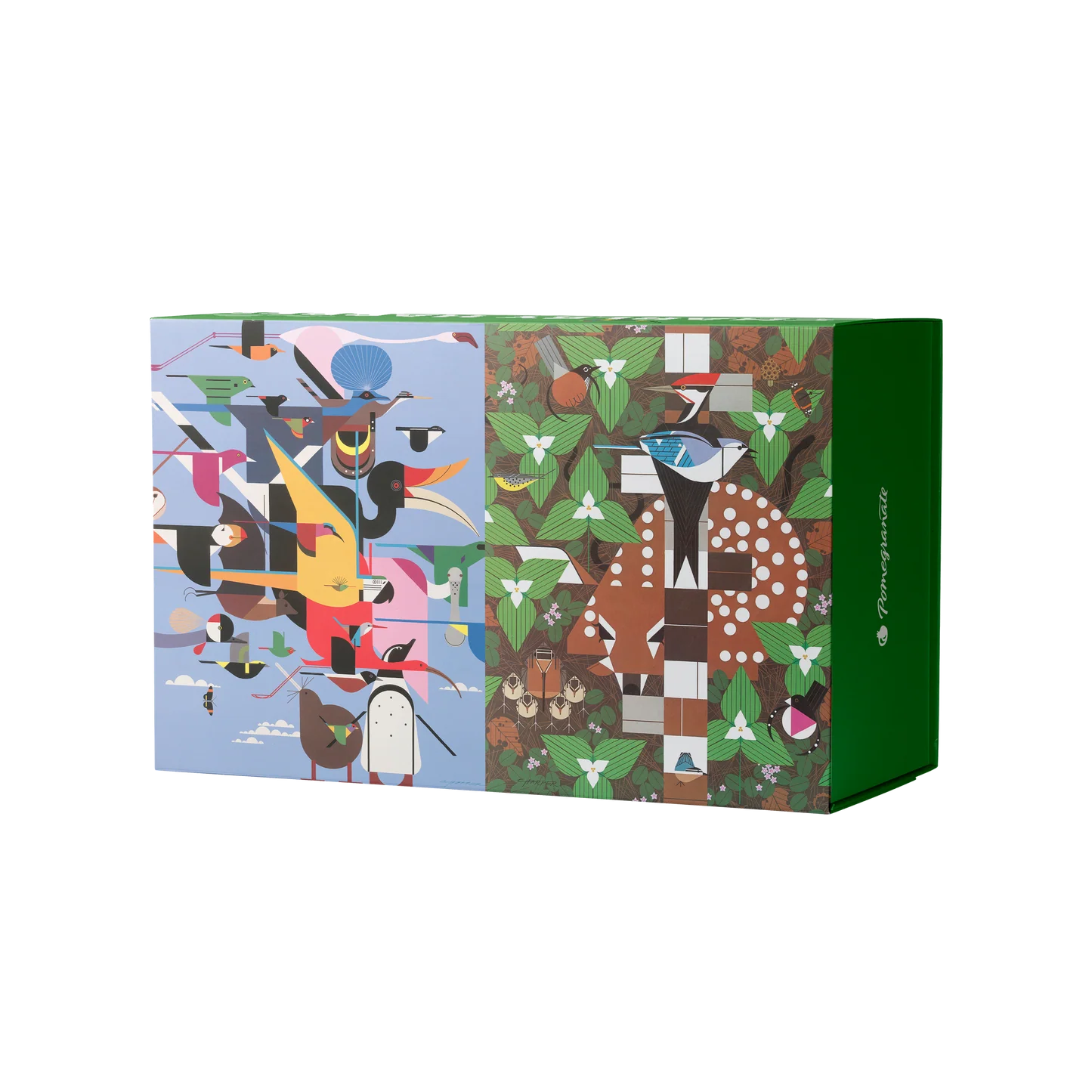Charley Harper 120-Piece Double-Sided Jigsaw Puzzle Set