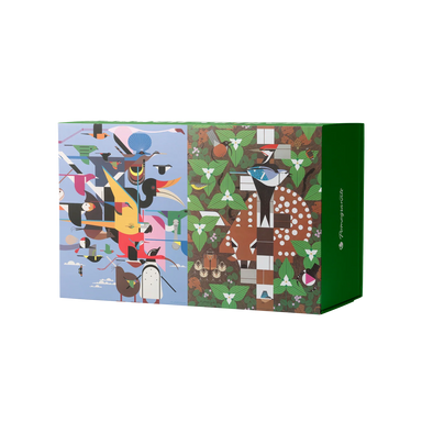 Charley Harper 120-Piece Double-Sided Jigsaw Puzzle Set