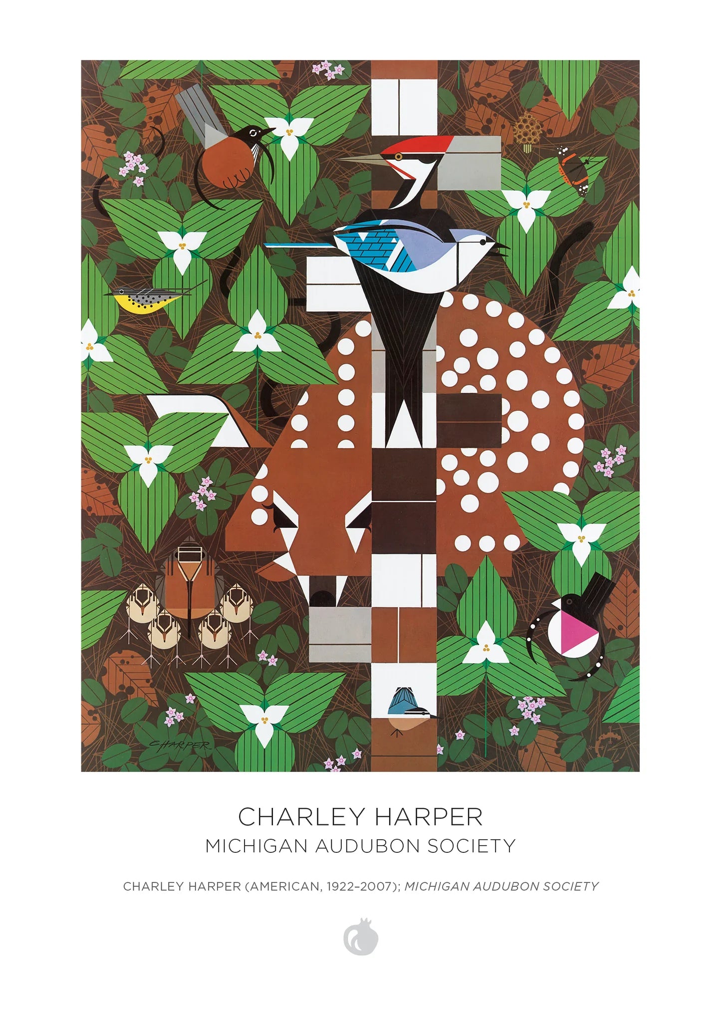 Charley Harper 120-Piece Double-Sided Jigsaw Puzzle Set