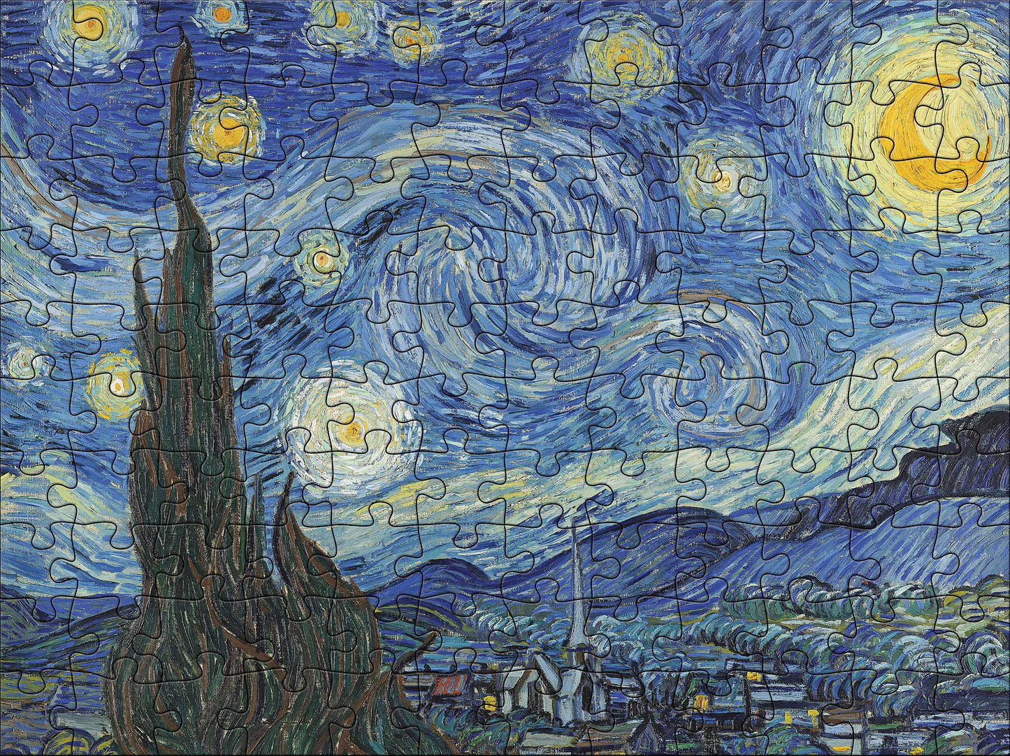 Vincent van Gogh 120-Piece Double-Sided Jigsaw Puzzle Set